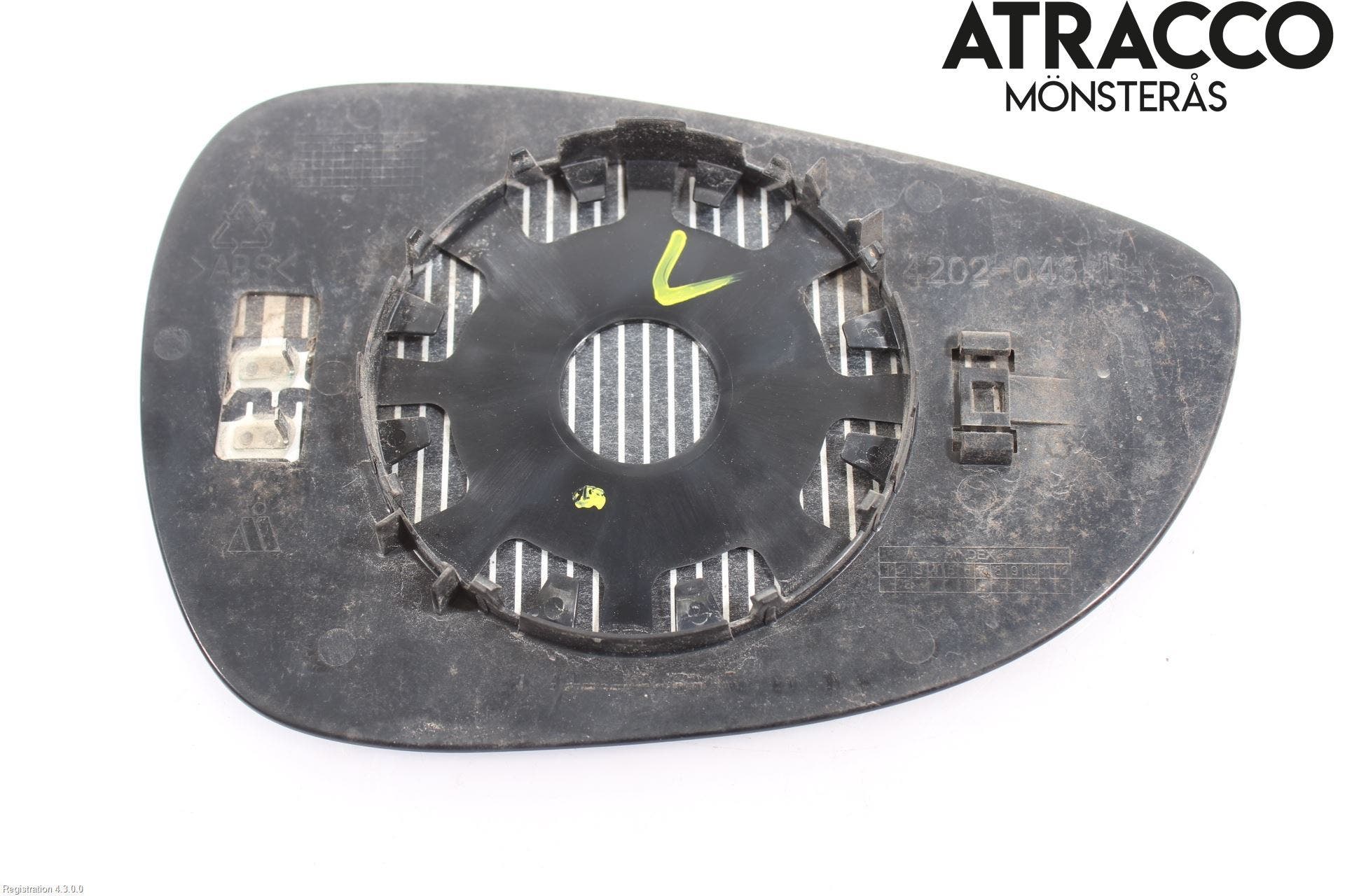 Ford FIESTA 09-12 Spegelglas Vä