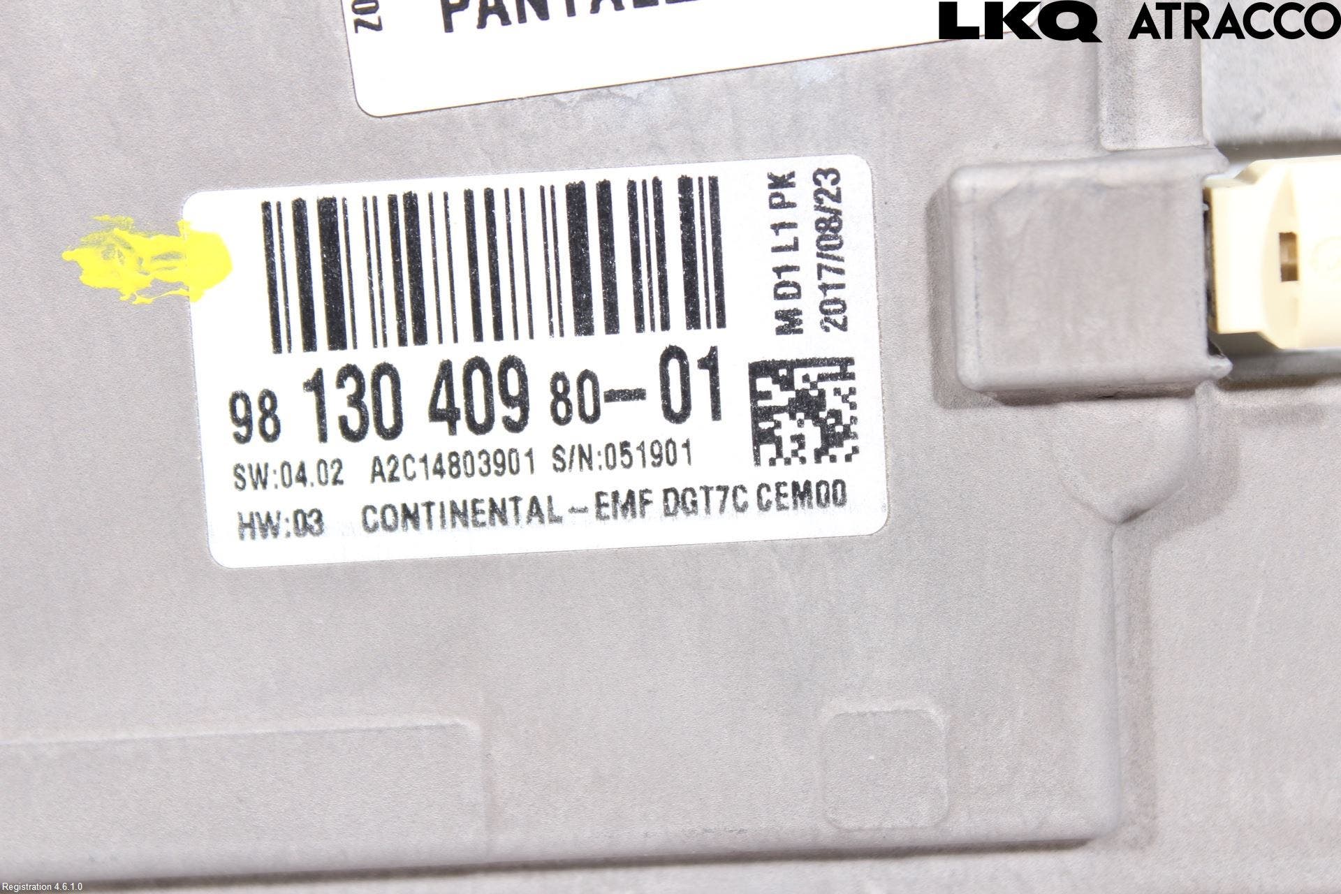 Citroen C4 GRAND PICASSO 14-18 Bildskärm