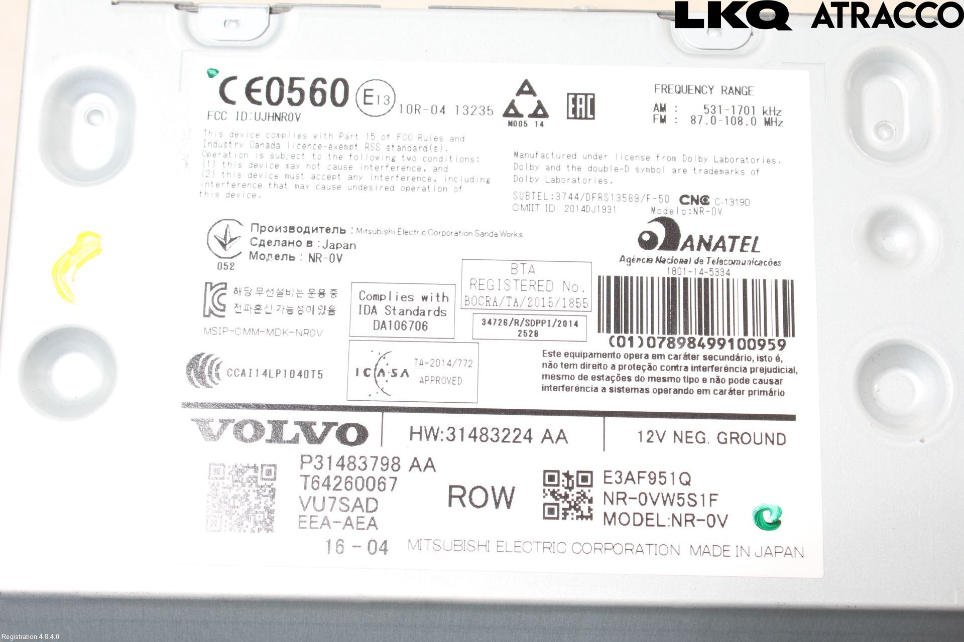 Volvo XC90/RECHARGE 16- Radio