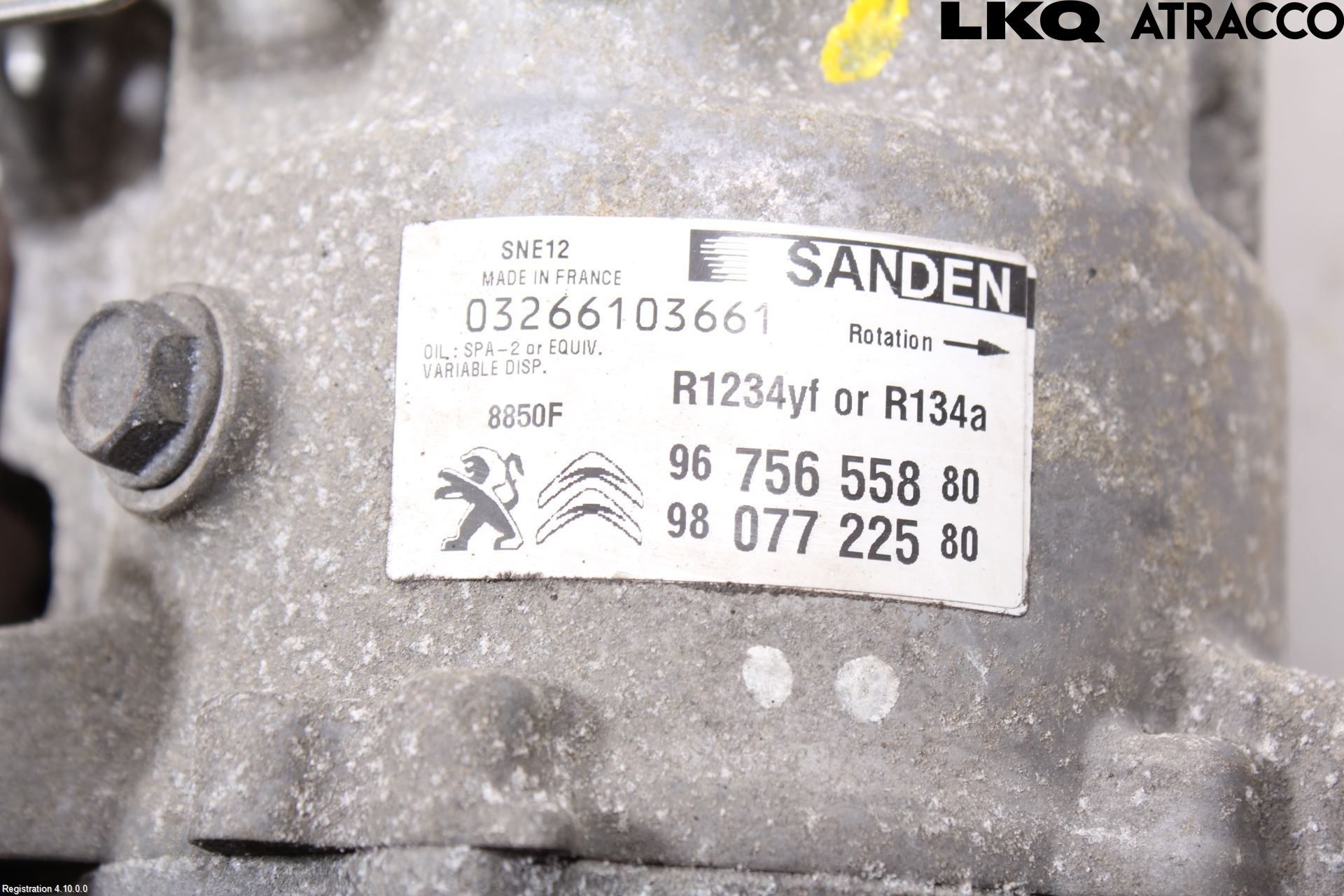 Citroen C4 CACTUS 14-20 Ac Kompressor