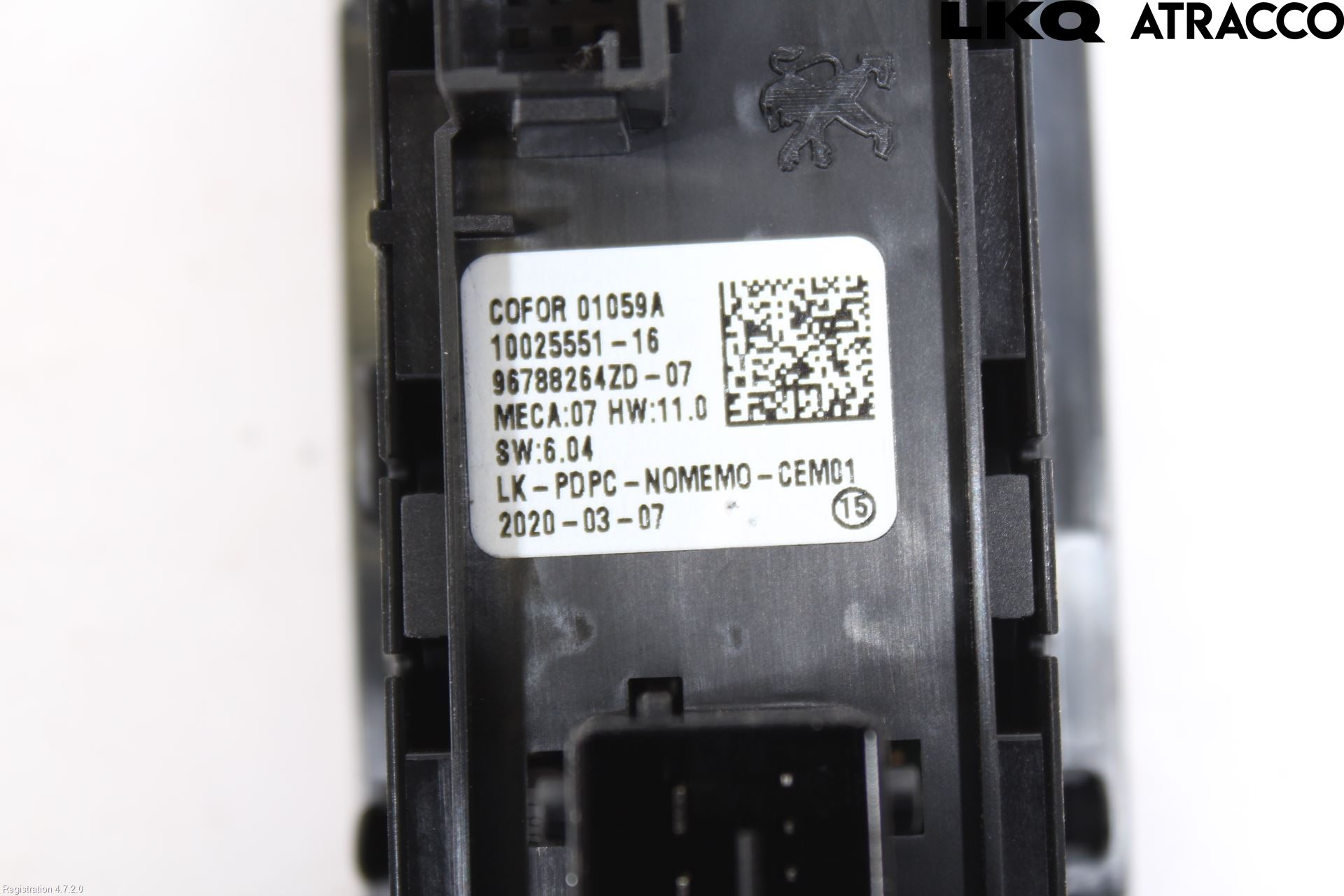 Peugeot 2008/E-2008 20- Strömställare Elhiss