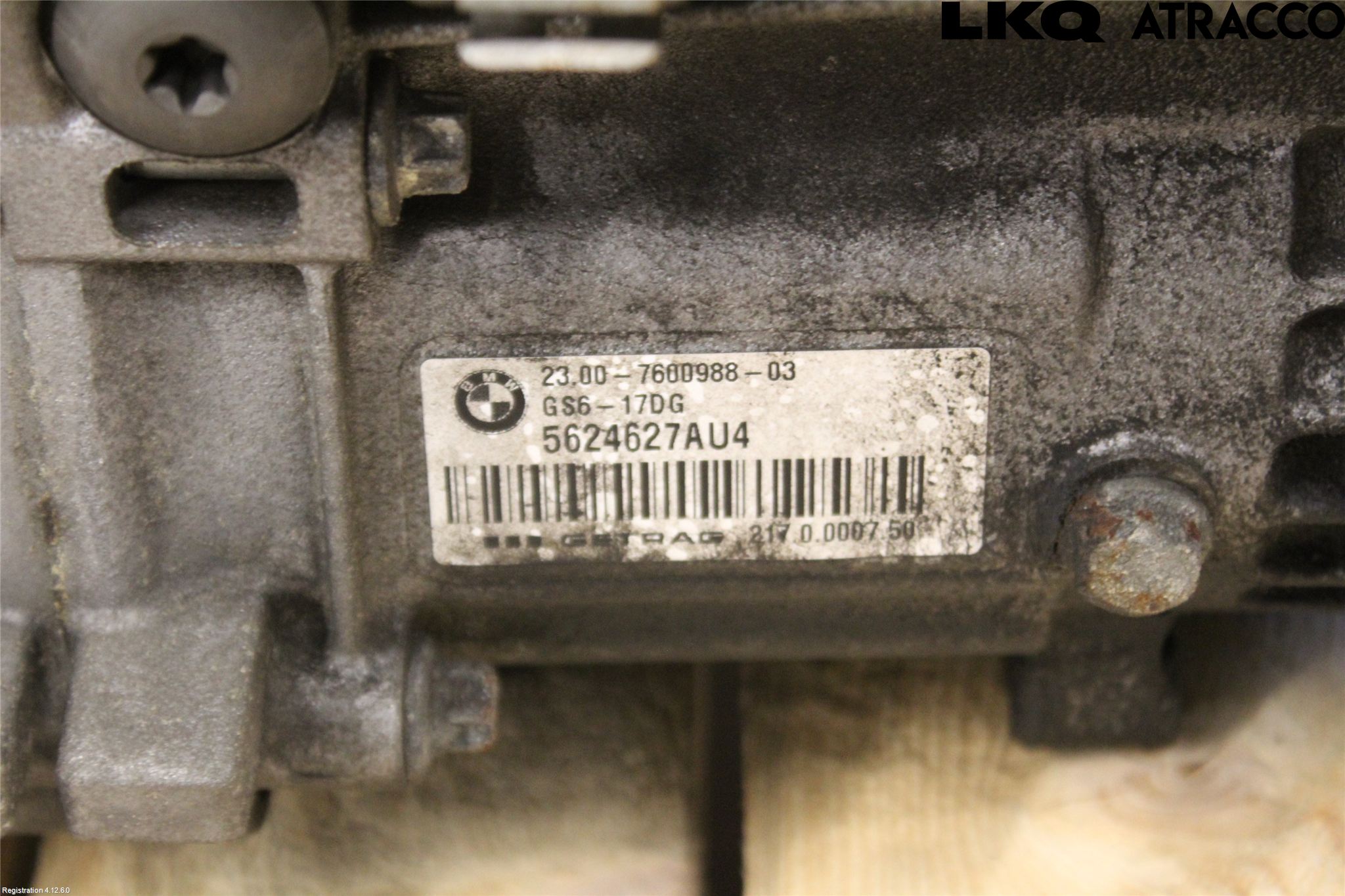 BMW 3 F30/F31/F80 12-19 Växellåda Man 6 Vxl