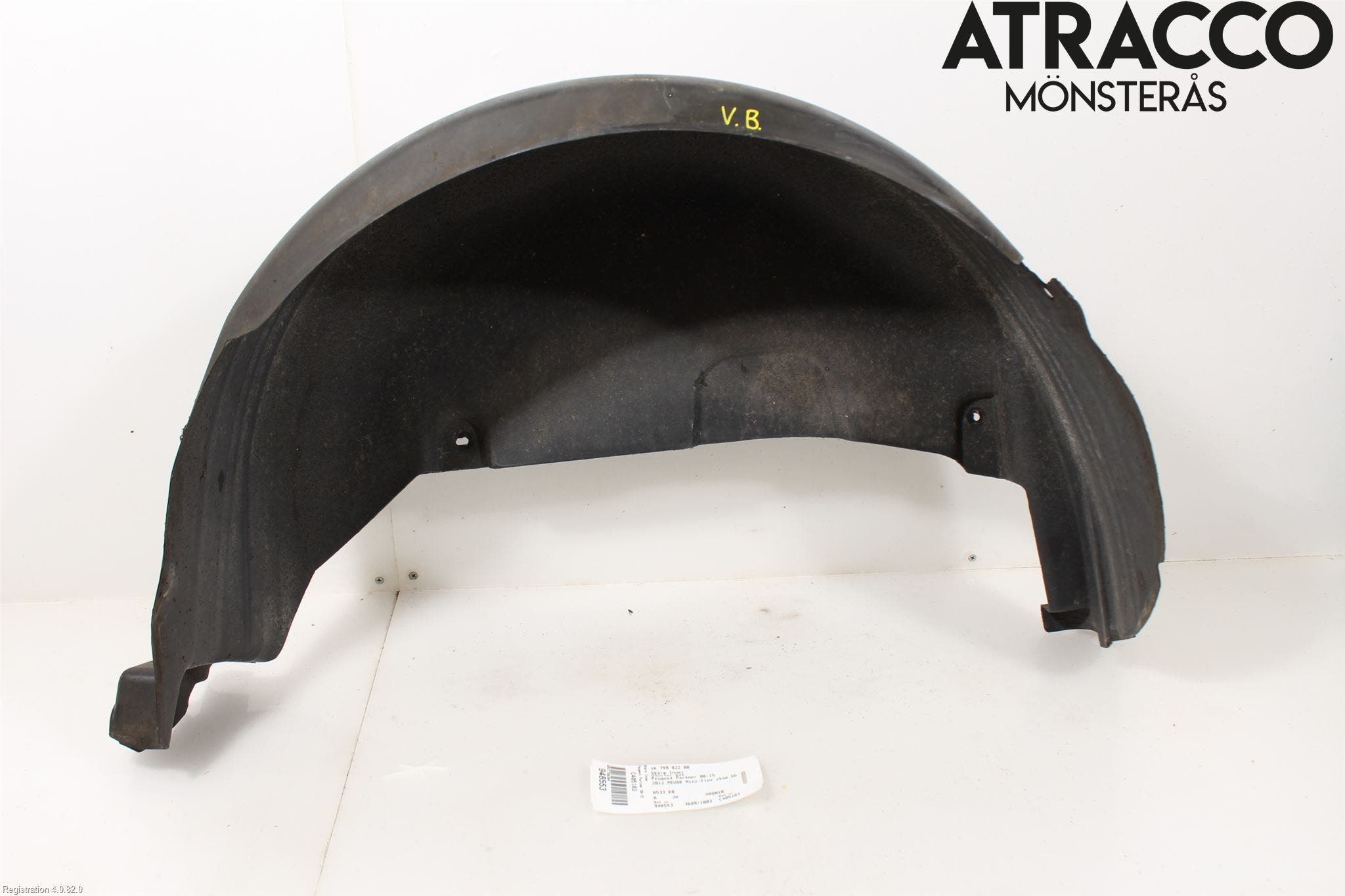 Peugeot PARTNER 08-15 Skärm Inner