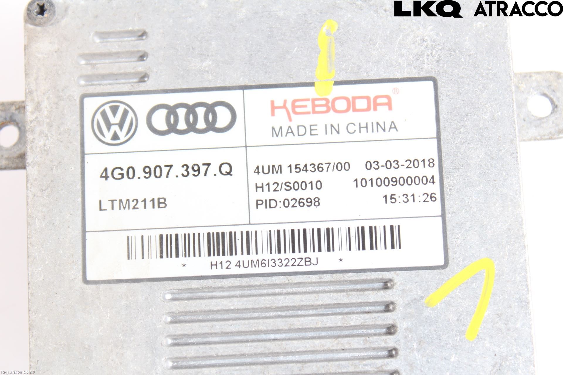 Audi A6/S6 4G 11-18 Styrenhet Strålkastare