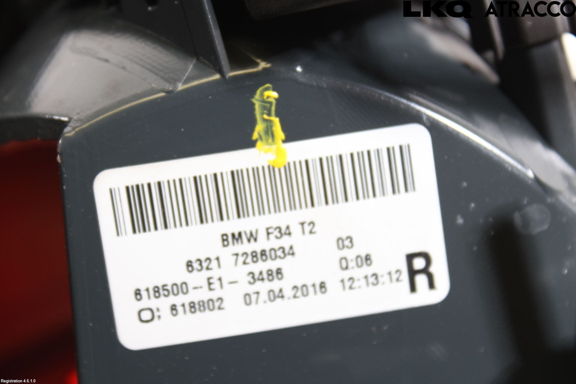 BMW 3 GT F34 13-19 Bakljus Lucka Hö