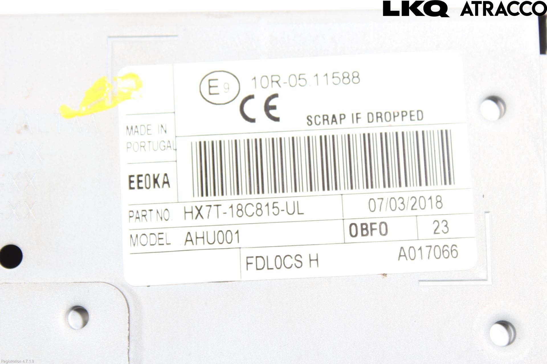 Ford ECOSPORT 17- Cd Radio - Multimediapanel