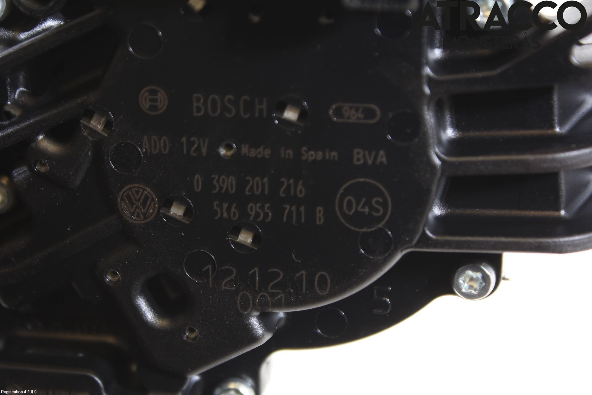 Volkswagen VW GOLF PLUS/CROSS GOLF 04-14 Torkarmotor Baklucka