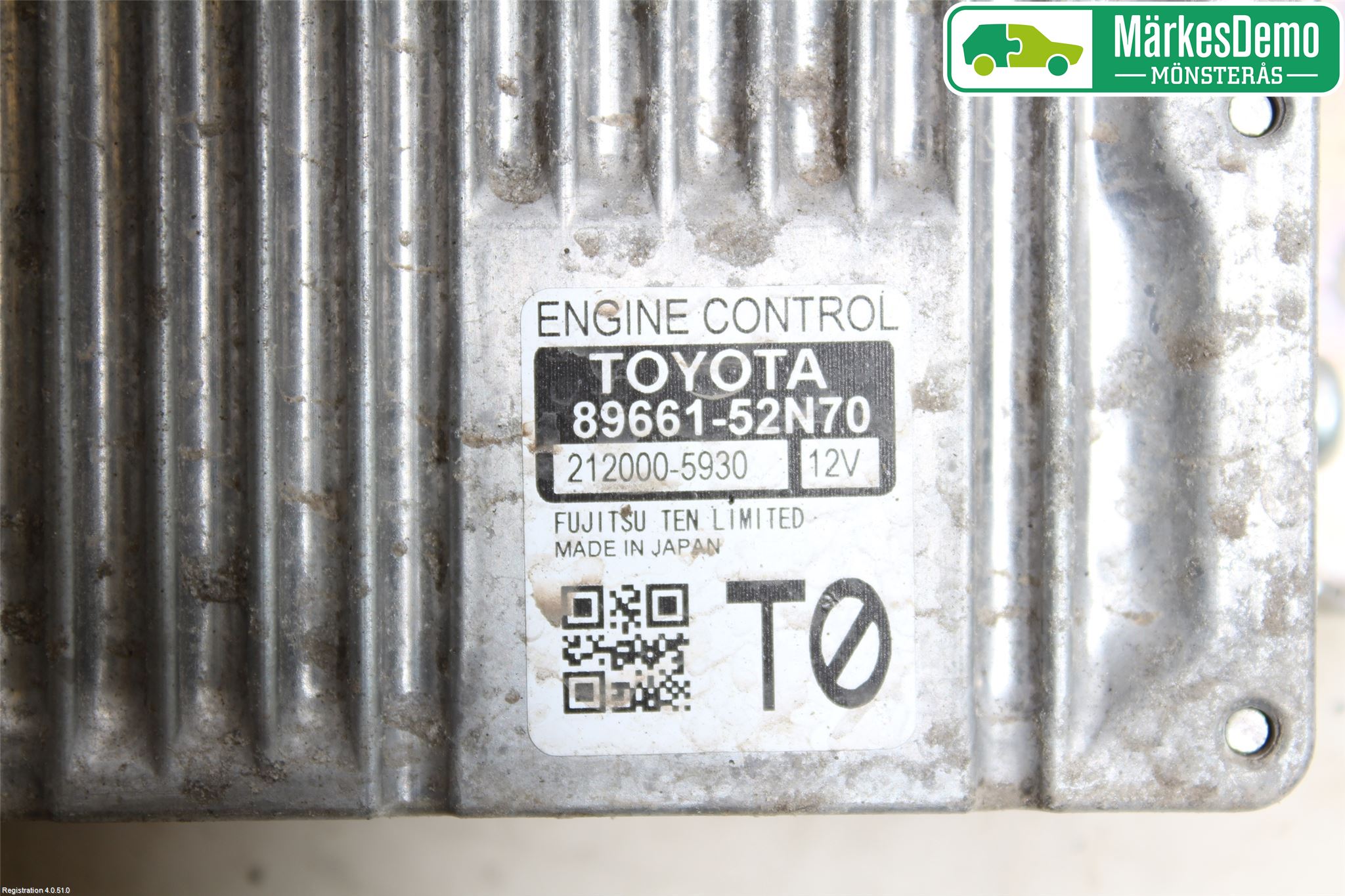 Toyota VERSO-S 11-16 Styrenhet Insprut Bensin
