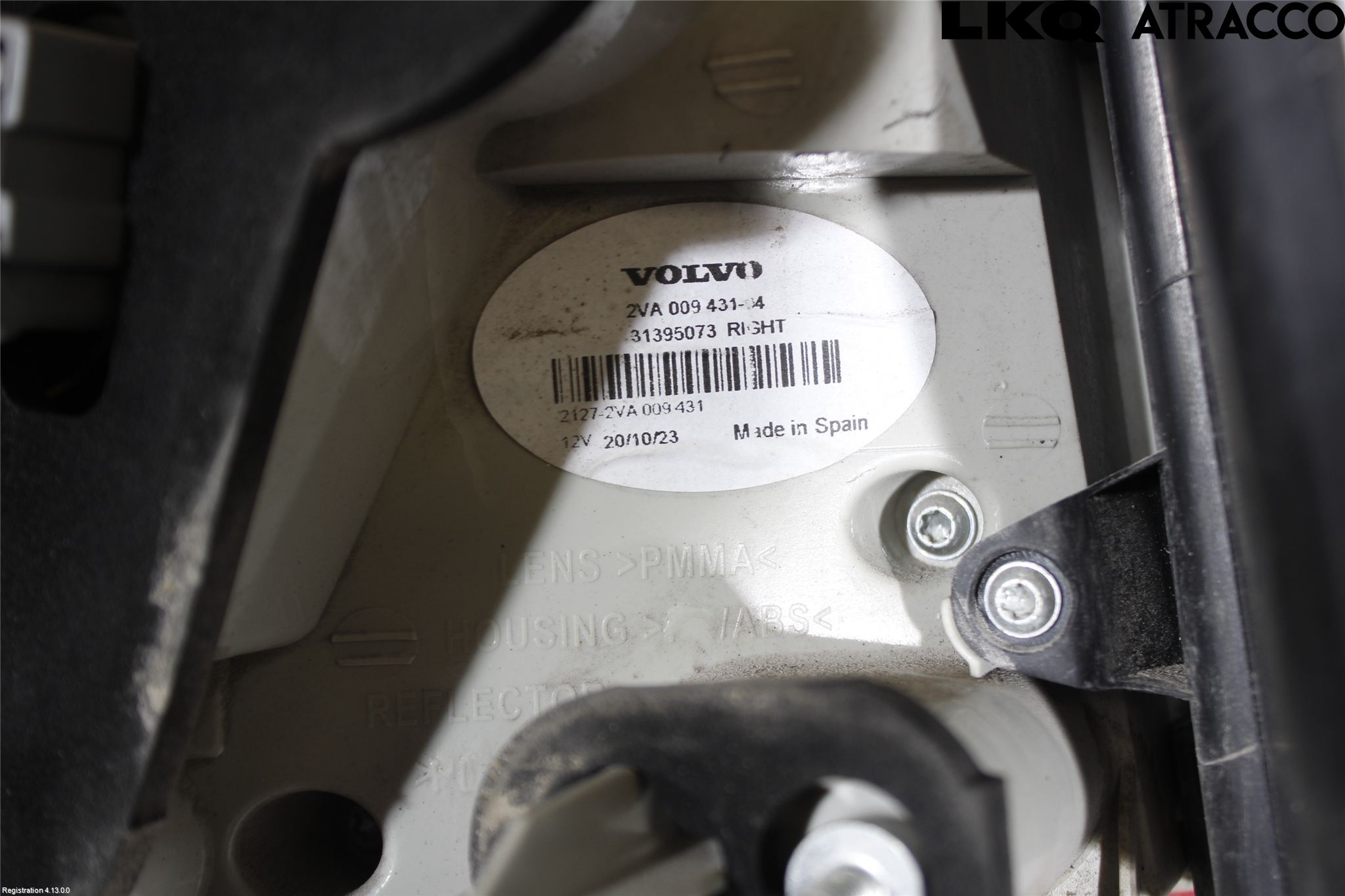 Volvo V70 08-13 Bakljus Höger