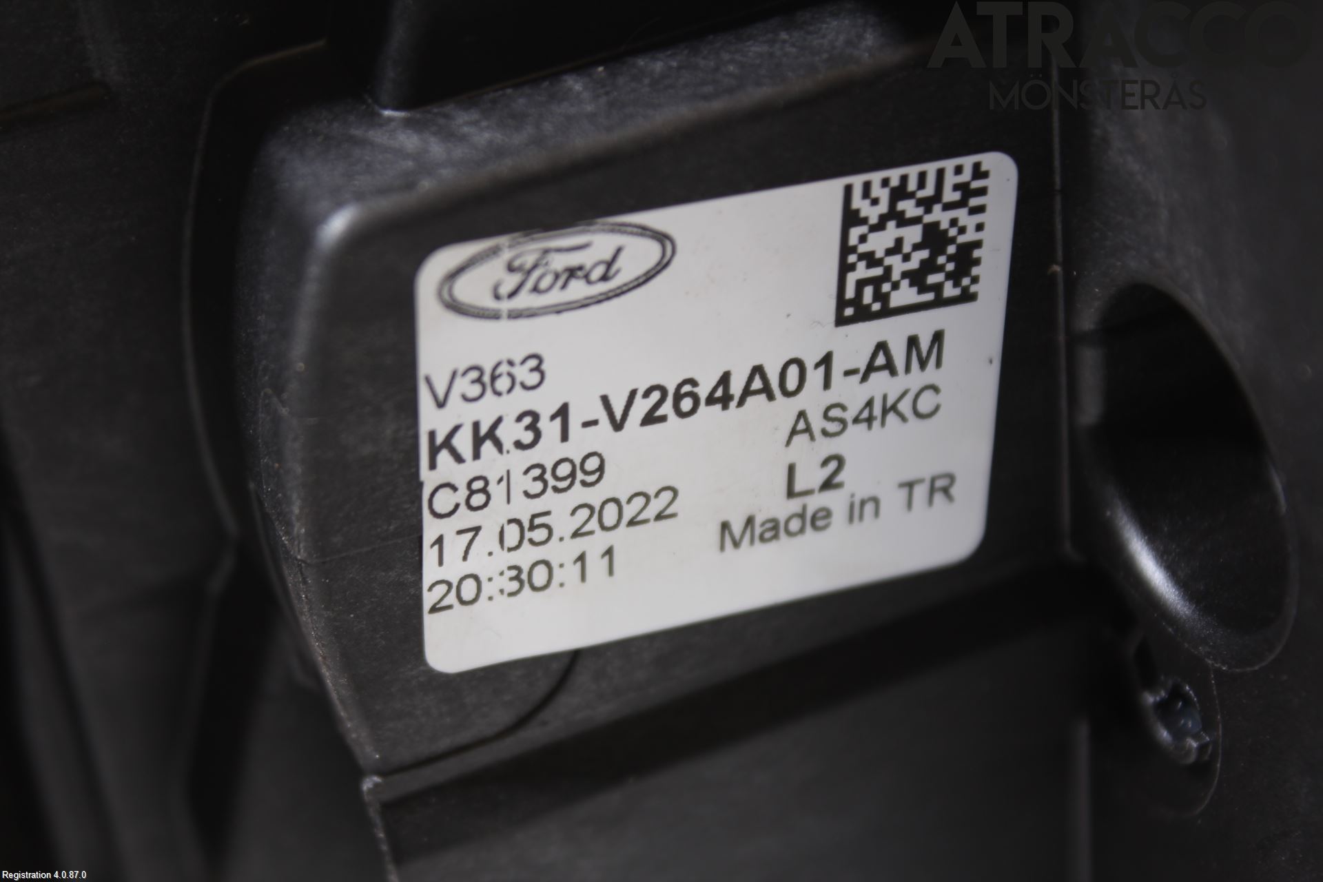 Ford TRANSIT/TOURNEO CUSTOM 13-24 Låskista-Dörrlås