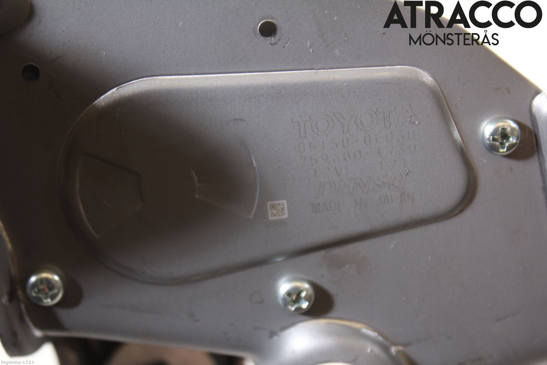 Toyota VERSO 09-18 Torkarmotor Baklucka