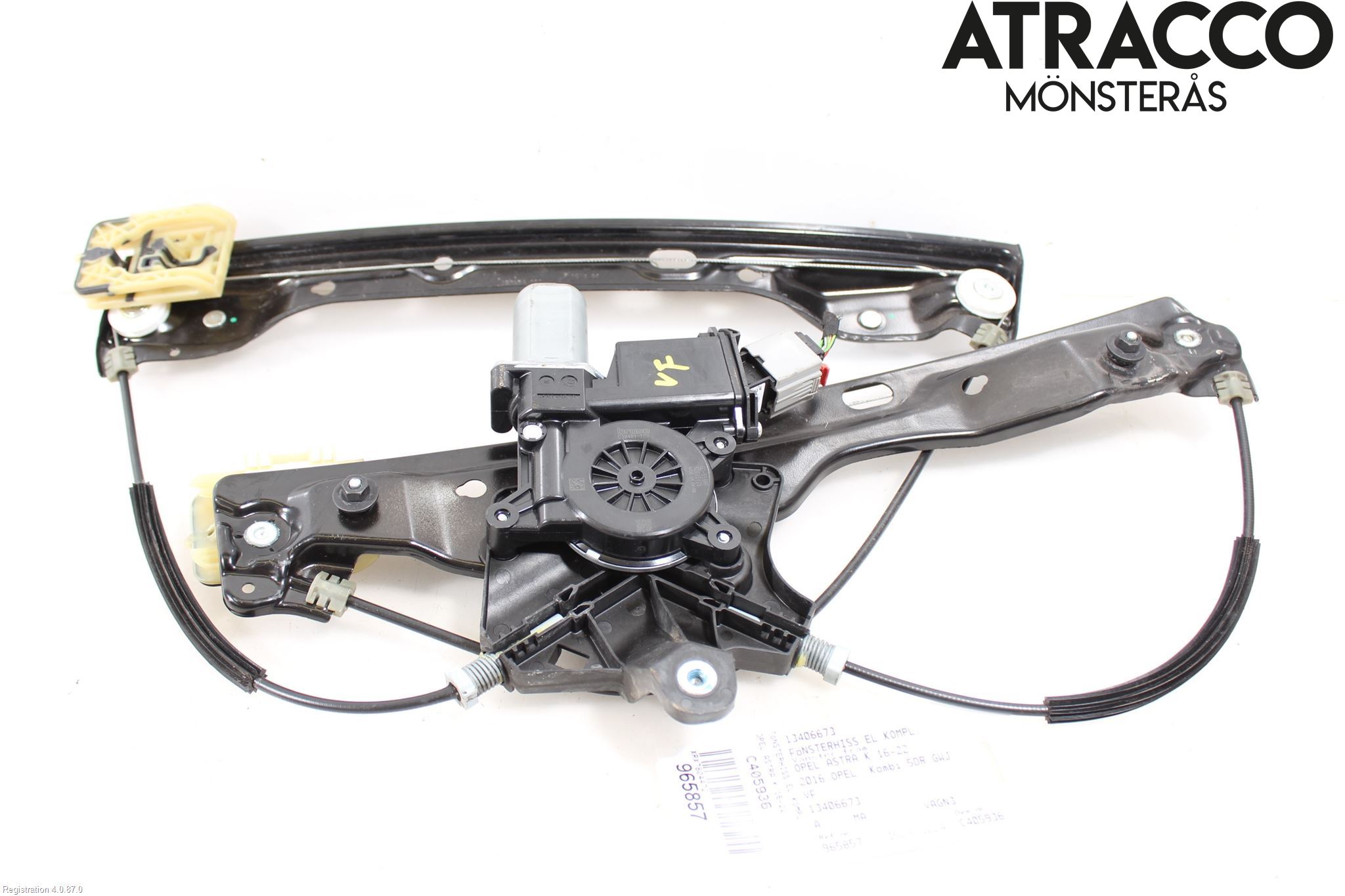 Opel ASTRA K 16-22 Fönsterhiss El Kompl