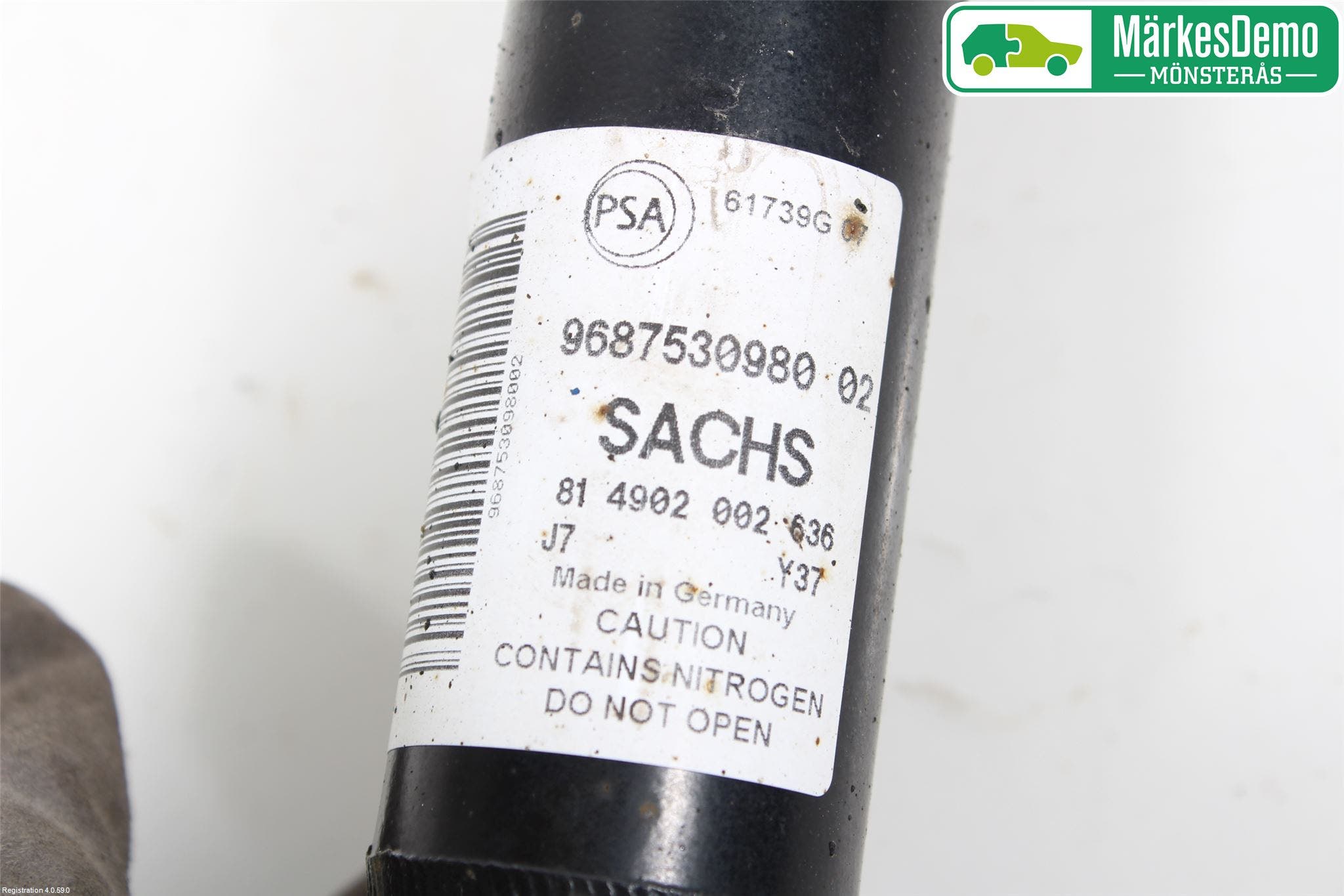 Citroen BERLINGO 08-18 Stötdämpare Bak