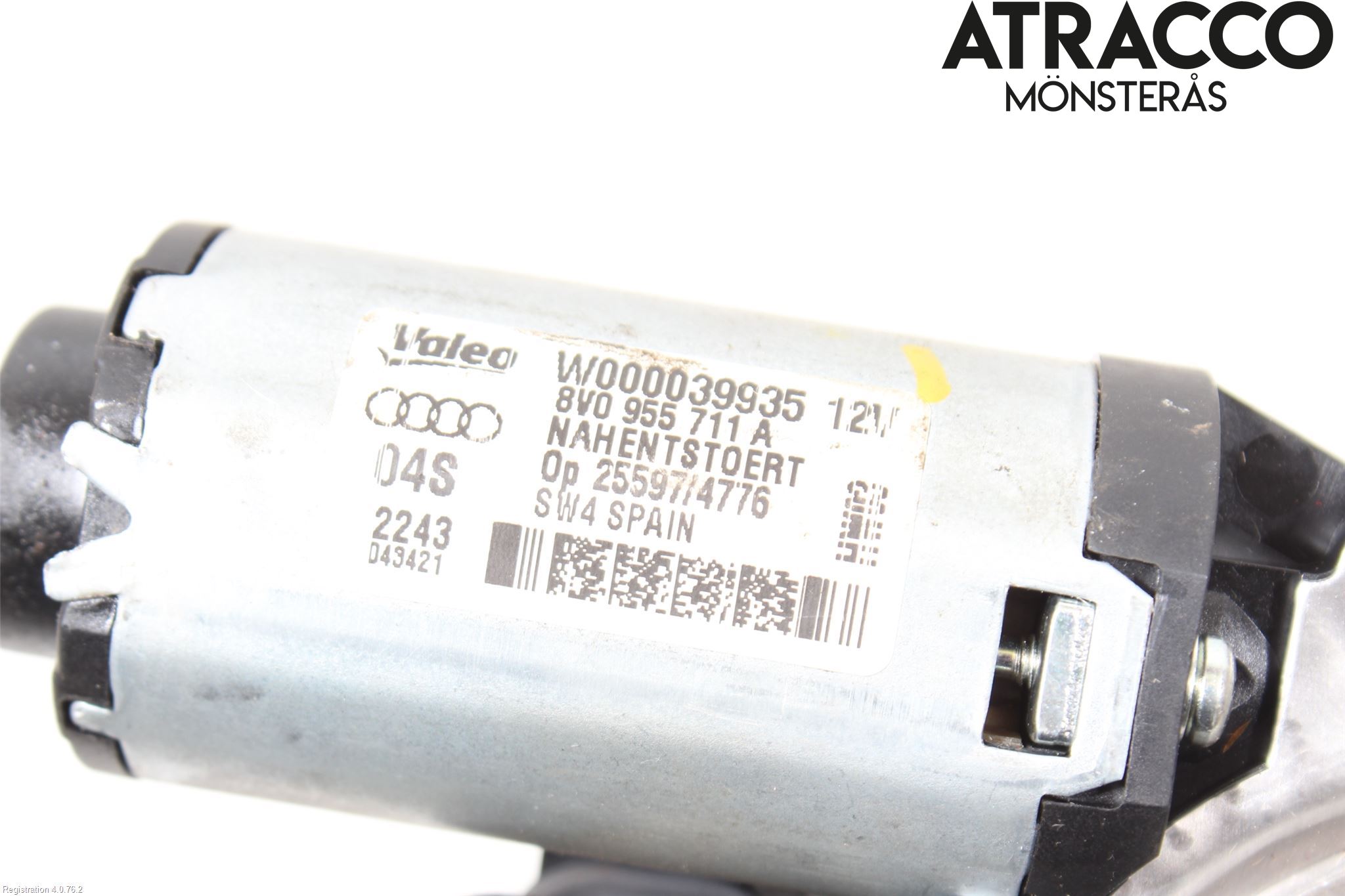 Audi A3/S3 8V 13-20 Torkarmotor Baklucka