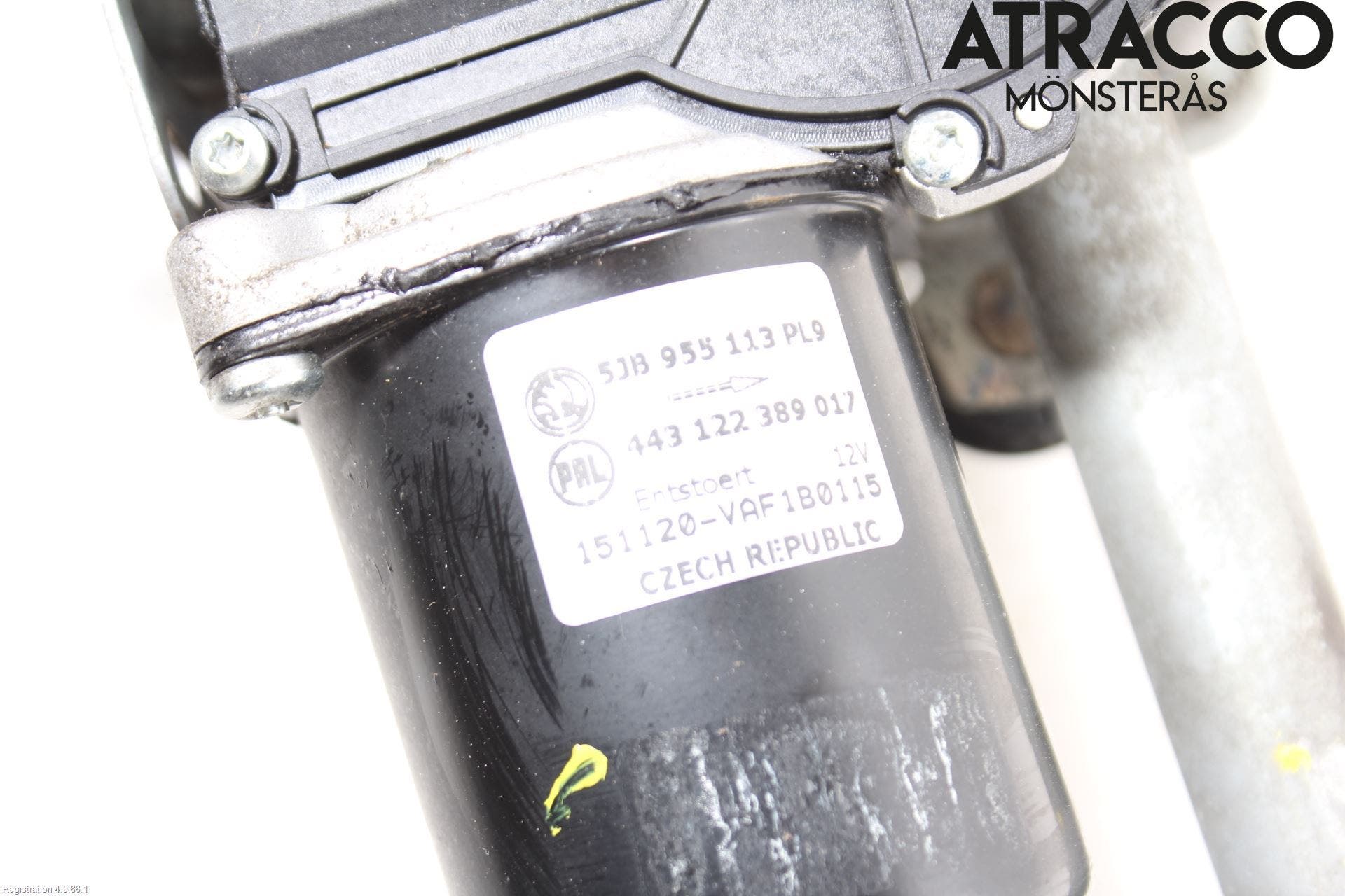 Skoda RAPID Torkarmotor Vindruta