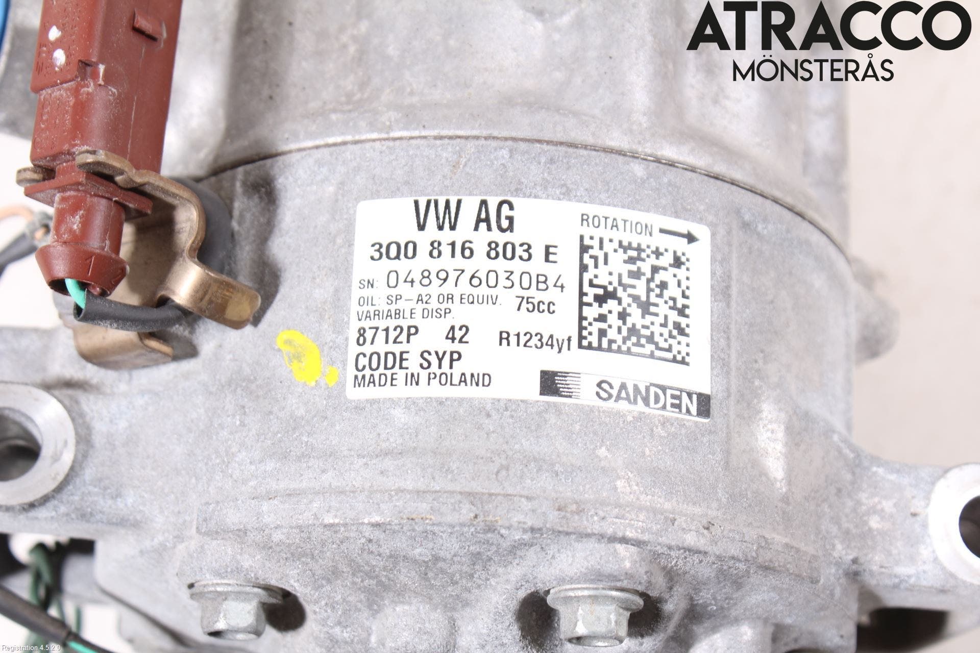 Volkswagen VW GOLF / E-GOLF VII 13-20 Ac Kompressor