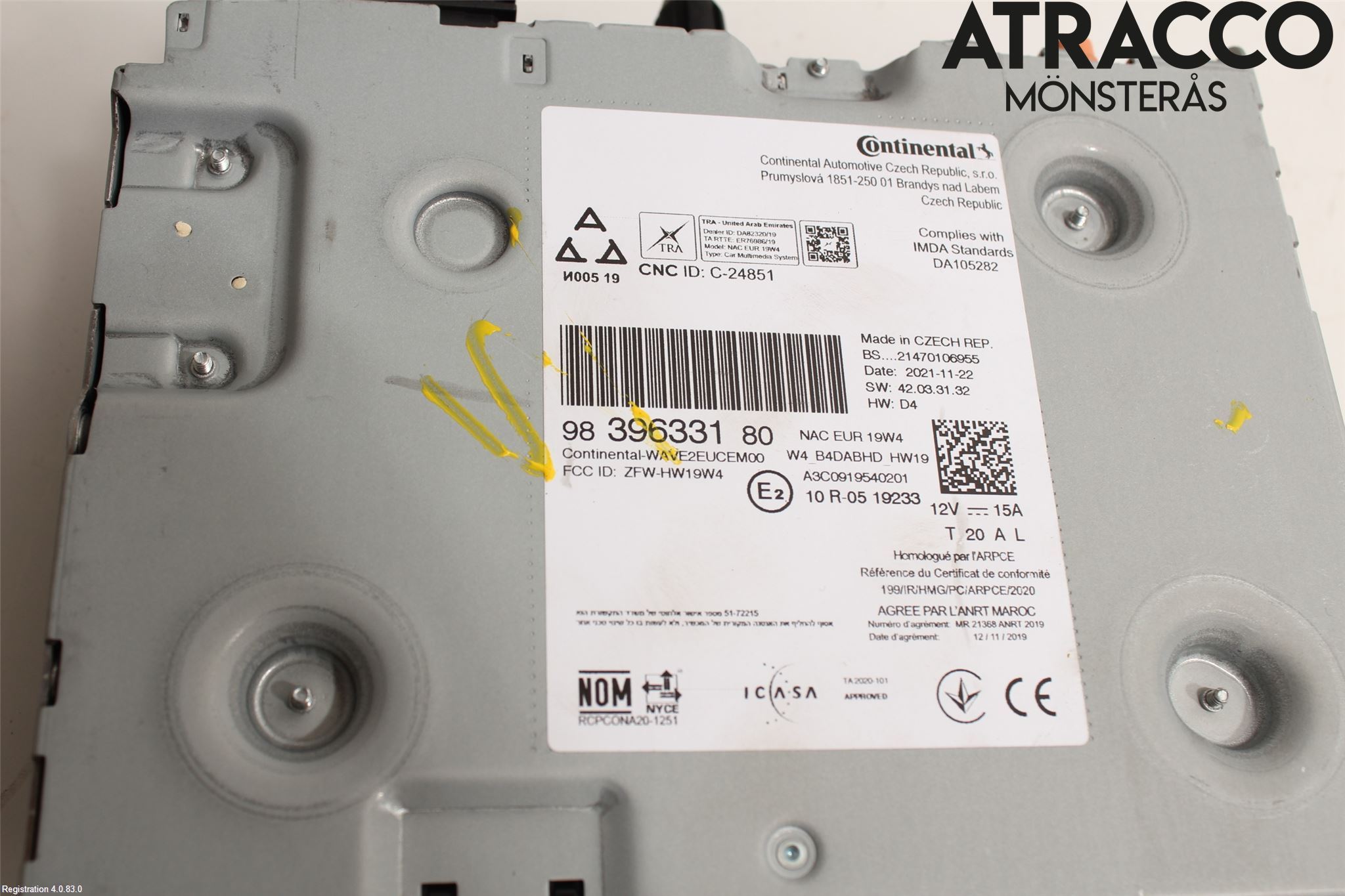 Opel MOKKA 21- Radio-Stereo Kassetbandsp