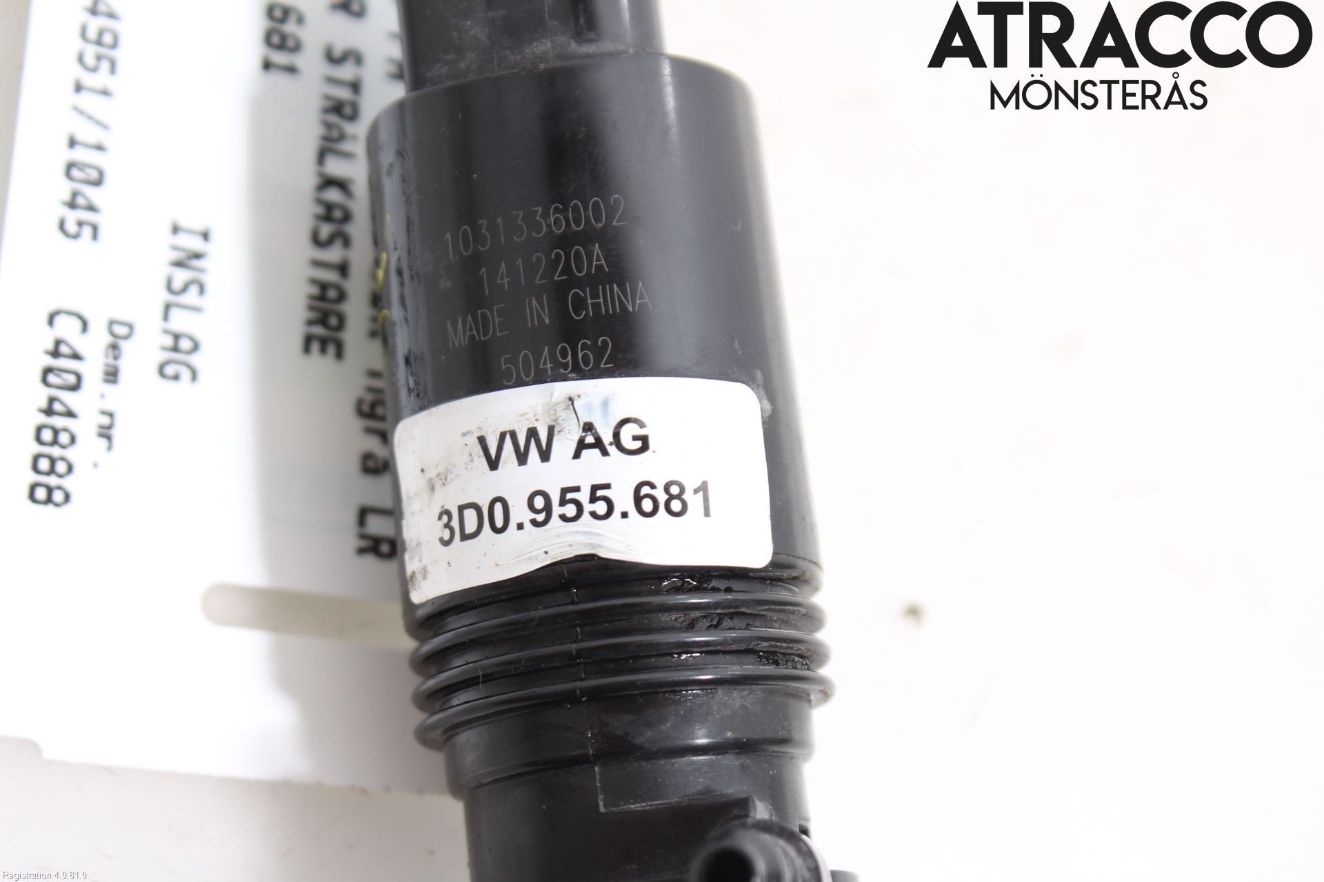 Volkswagen VW PASSAT 15-19 Spolarpump Högtryck