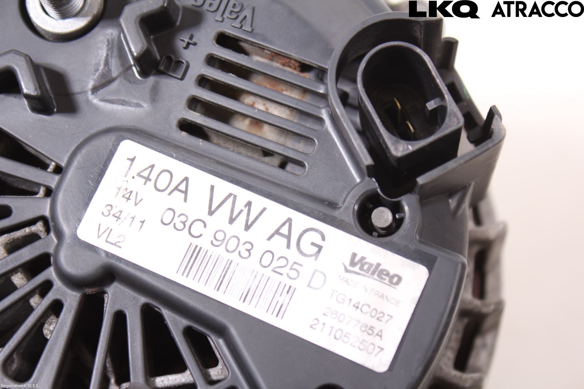 Volkswagen VW TIGUAN 07-16 Generator