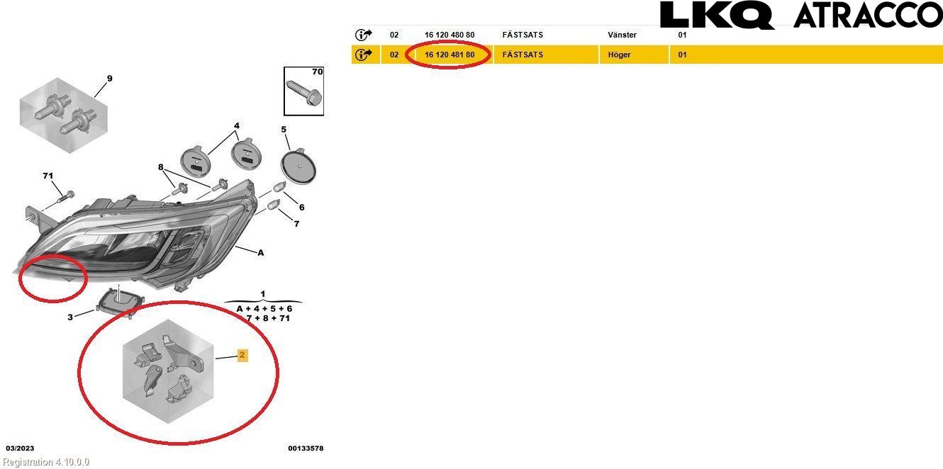 Citroen JUMPER/E-JUMPER 14- Strålkastare Höger