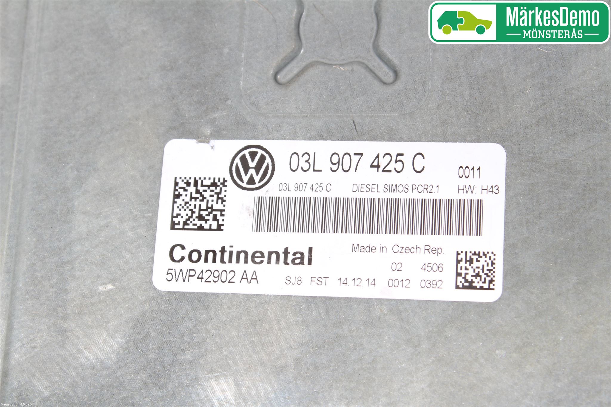 Volkswagen VW CADDY 11-15 Styrenhet Insprut Bensin