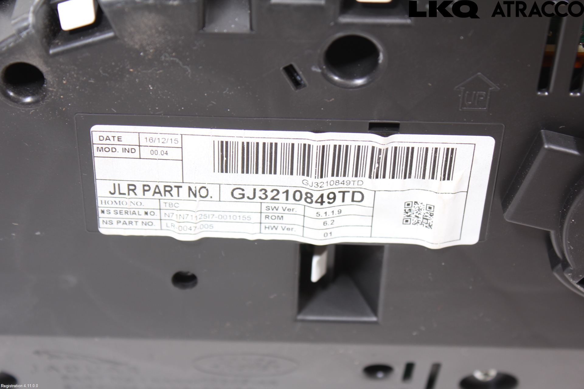 Landrover LAND ROVER RANGE ROVER EVOQUE (L538) 11-18 Instrument Komb