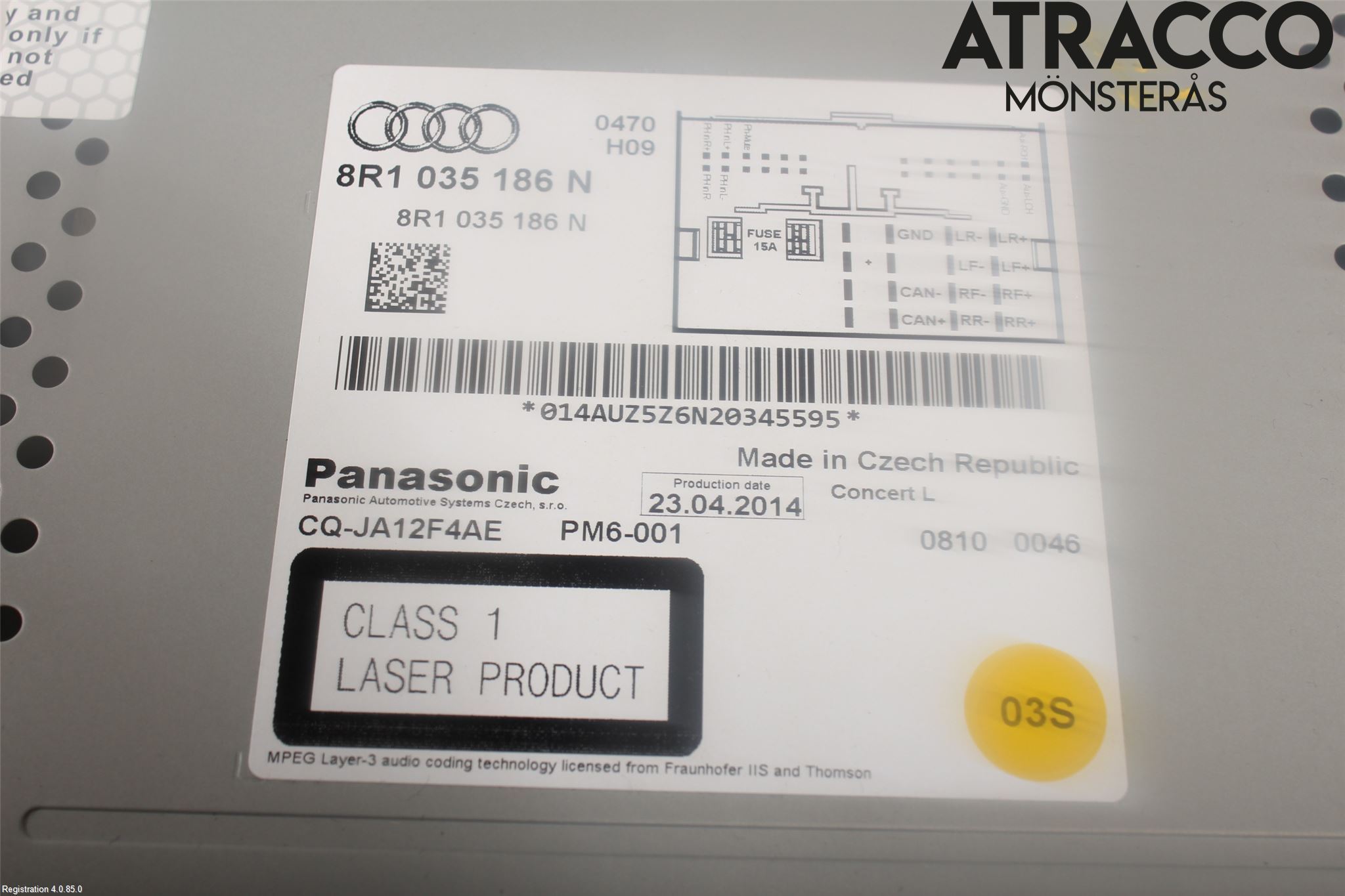 Audi Q5 09-16 Cd Radio - Multimediapanel