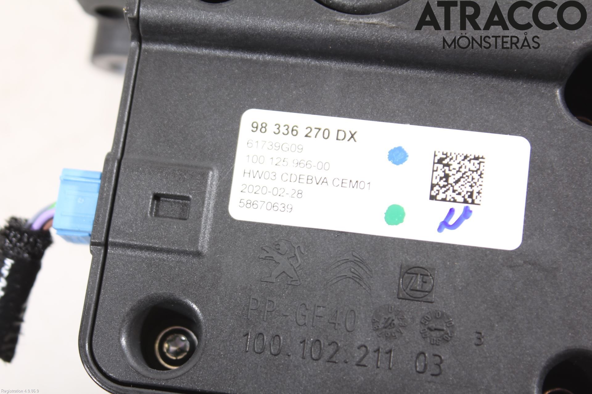 Peugeot 208/E-208 20- Växelspak