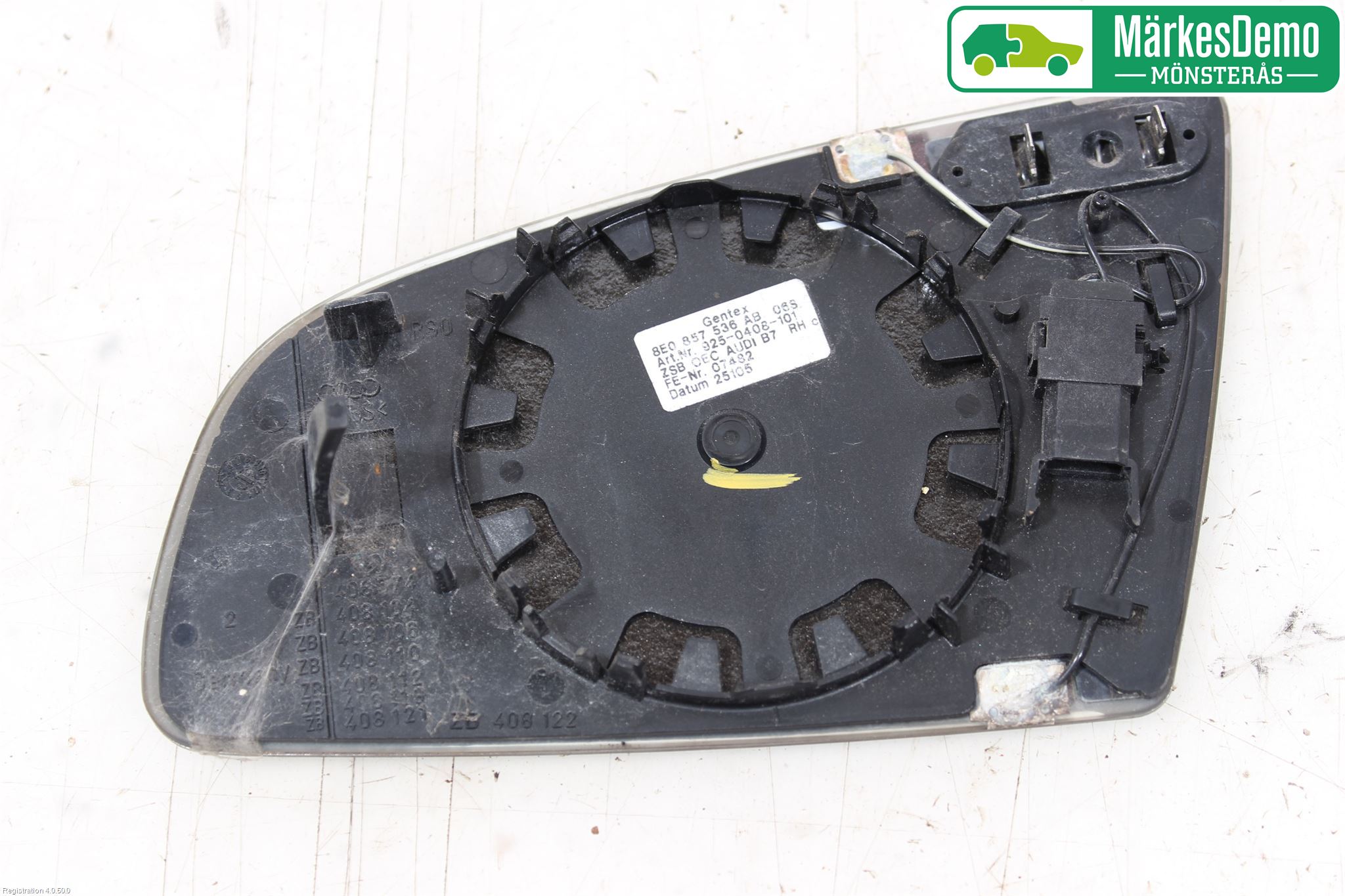 Audi A4/S4 05-07 Spegelglas Hö