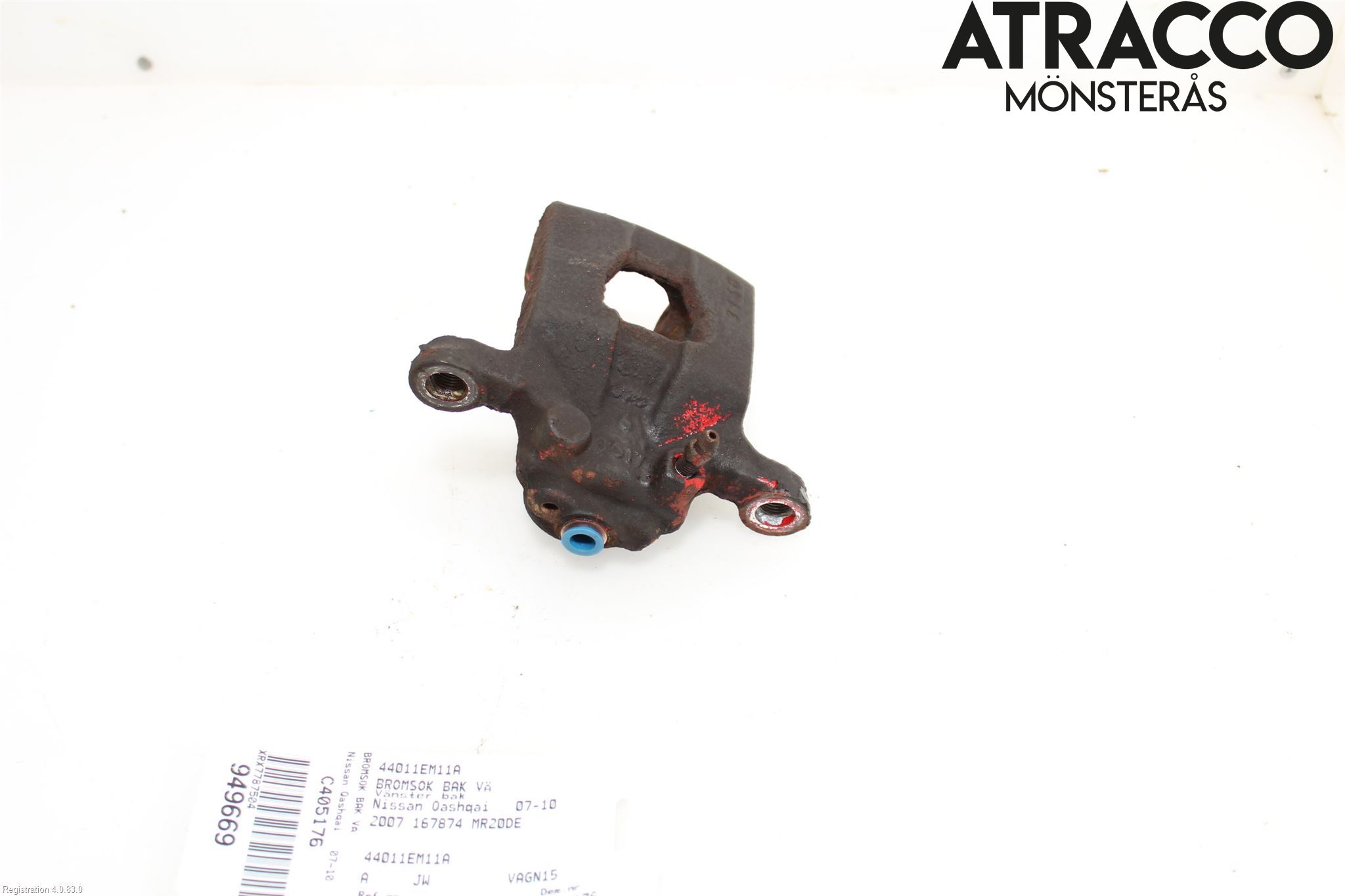 Nissan QASHQAI   07-10 Bromsok Bak Vänster