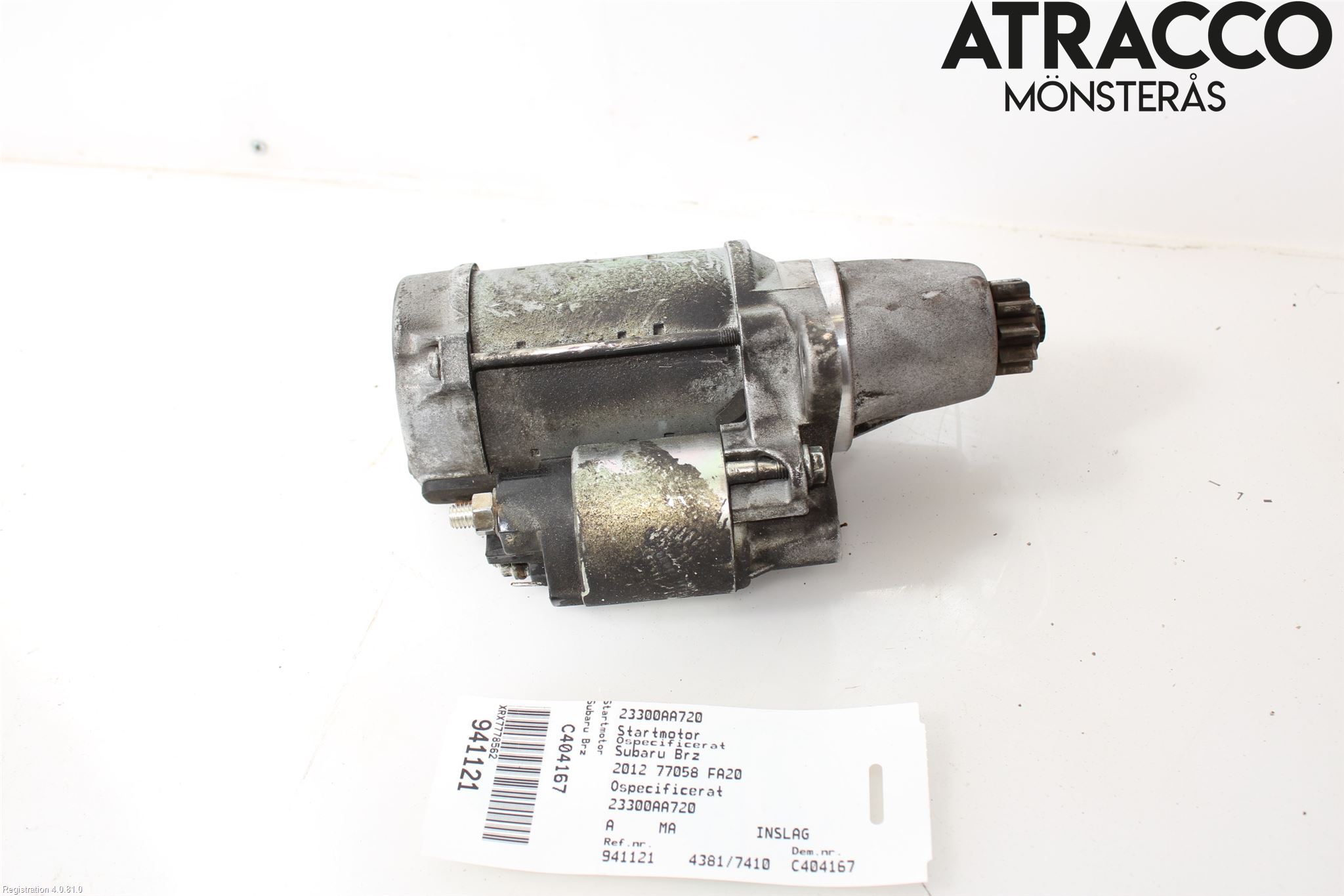 Subaru BRZ Startmotor