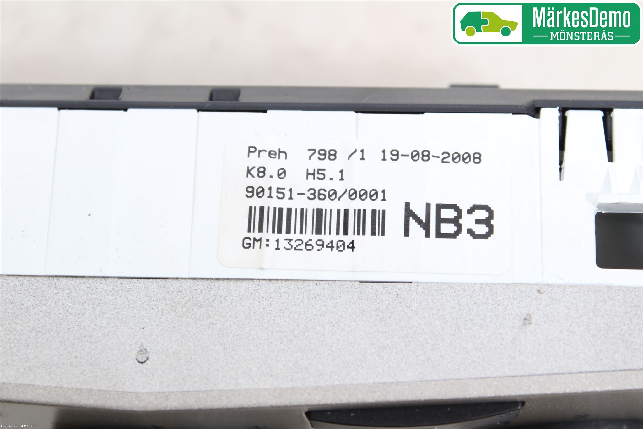 Opel ASTRA H 04-12 Ac Styrenhet Ac Manöveren