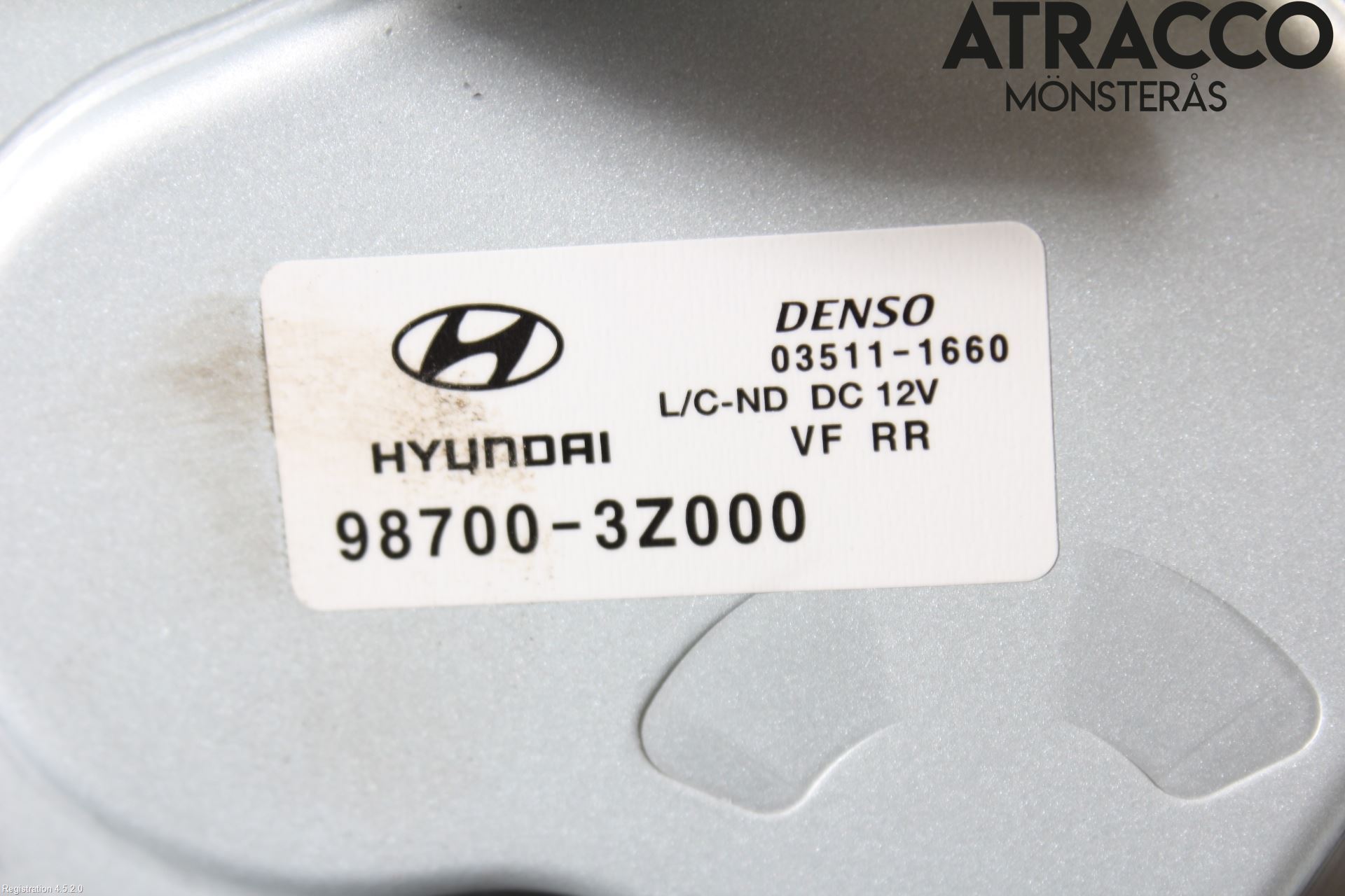 Hyundai i40 08-15 Torkarmotor Baklucka