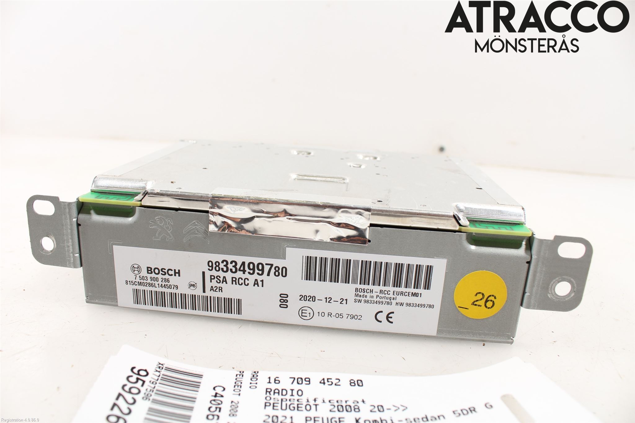 Peugeot 2008/E-2008 20- Radio