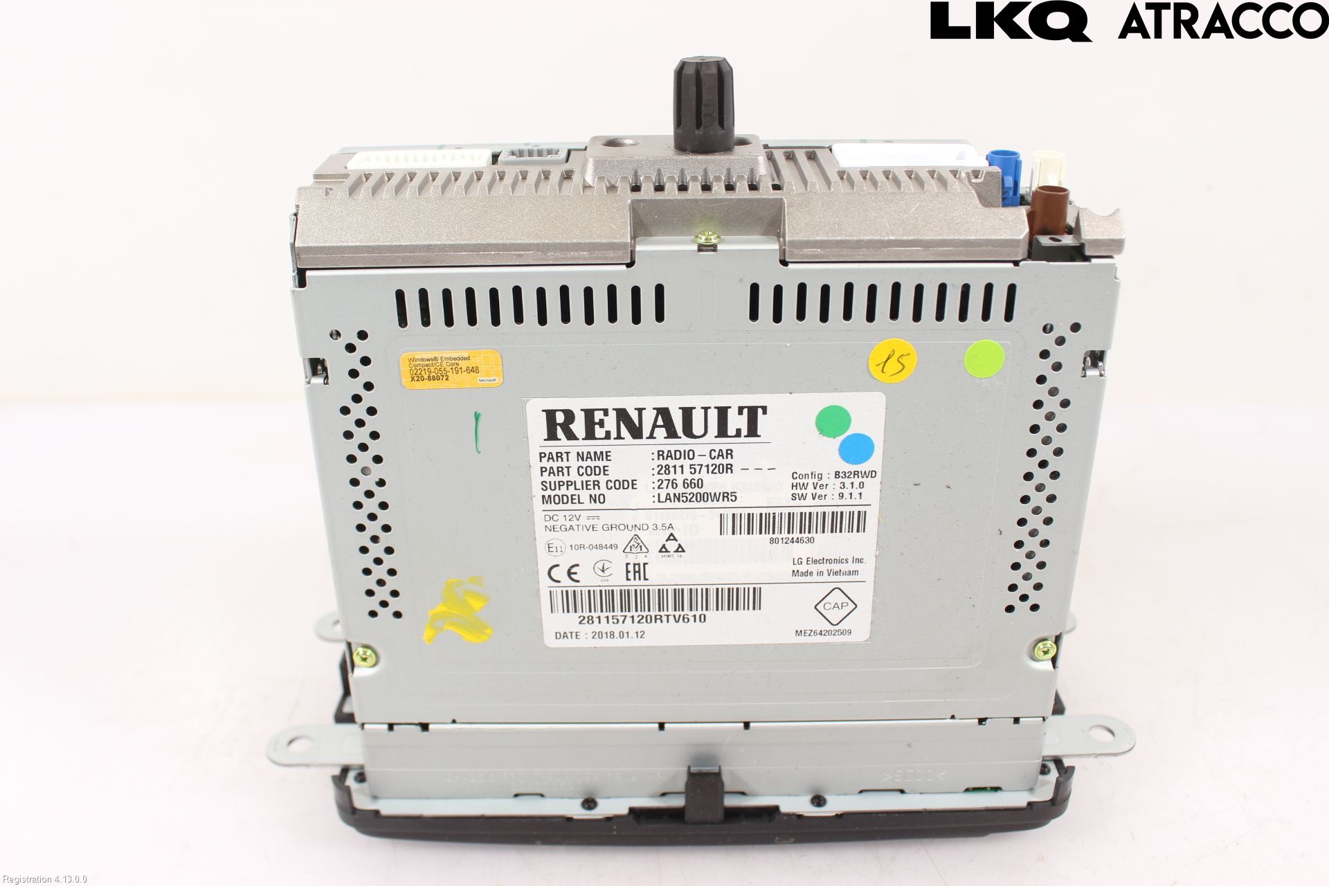 Renault CAPTUR 13-19 Cd Radio - Multimediapanel