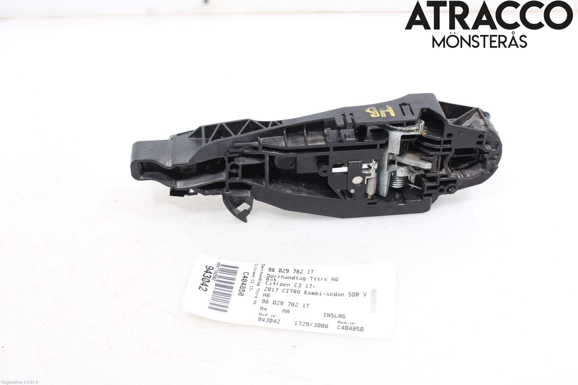 Citroen C3 AIRCROSS 18-23 Dörrhandtag Yttre Hö