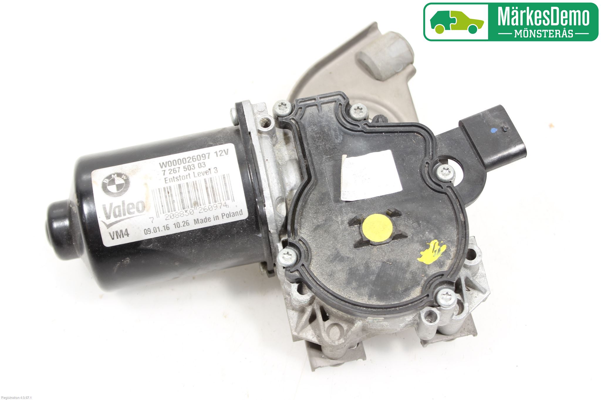 BMW 3 F30/F31/F80 12-19 Torkarmotor Vindruta