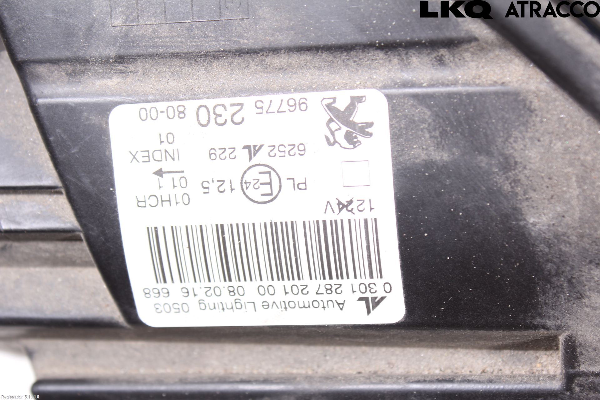Peugeot 308 14-21 Strålkastare Vänster