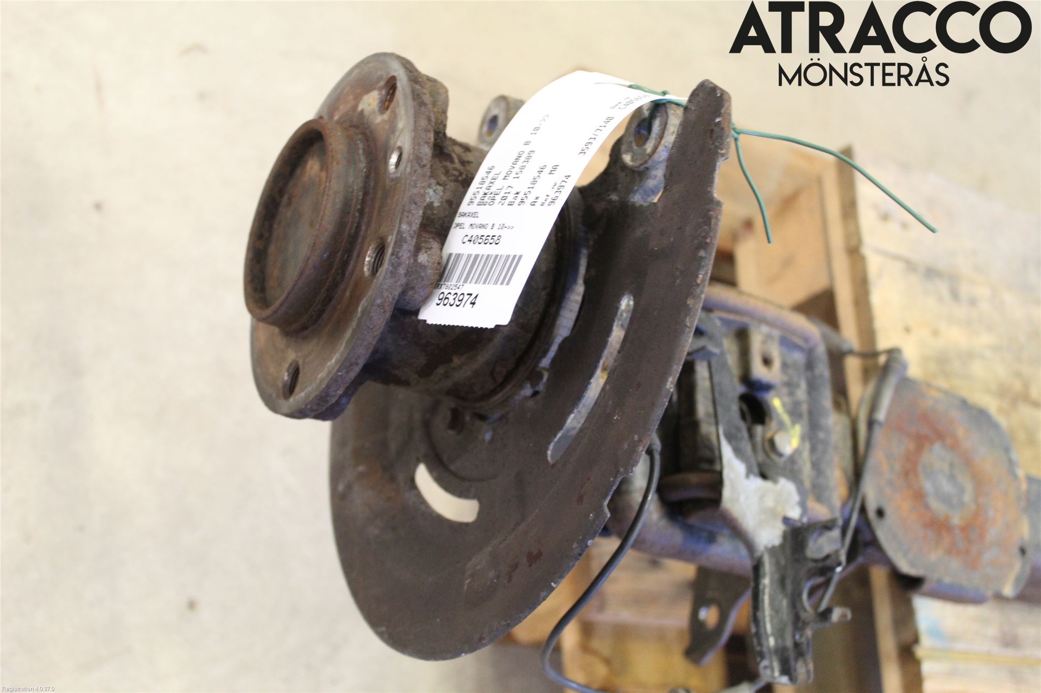 Opel MOVANO B 10-22 Bakaxel