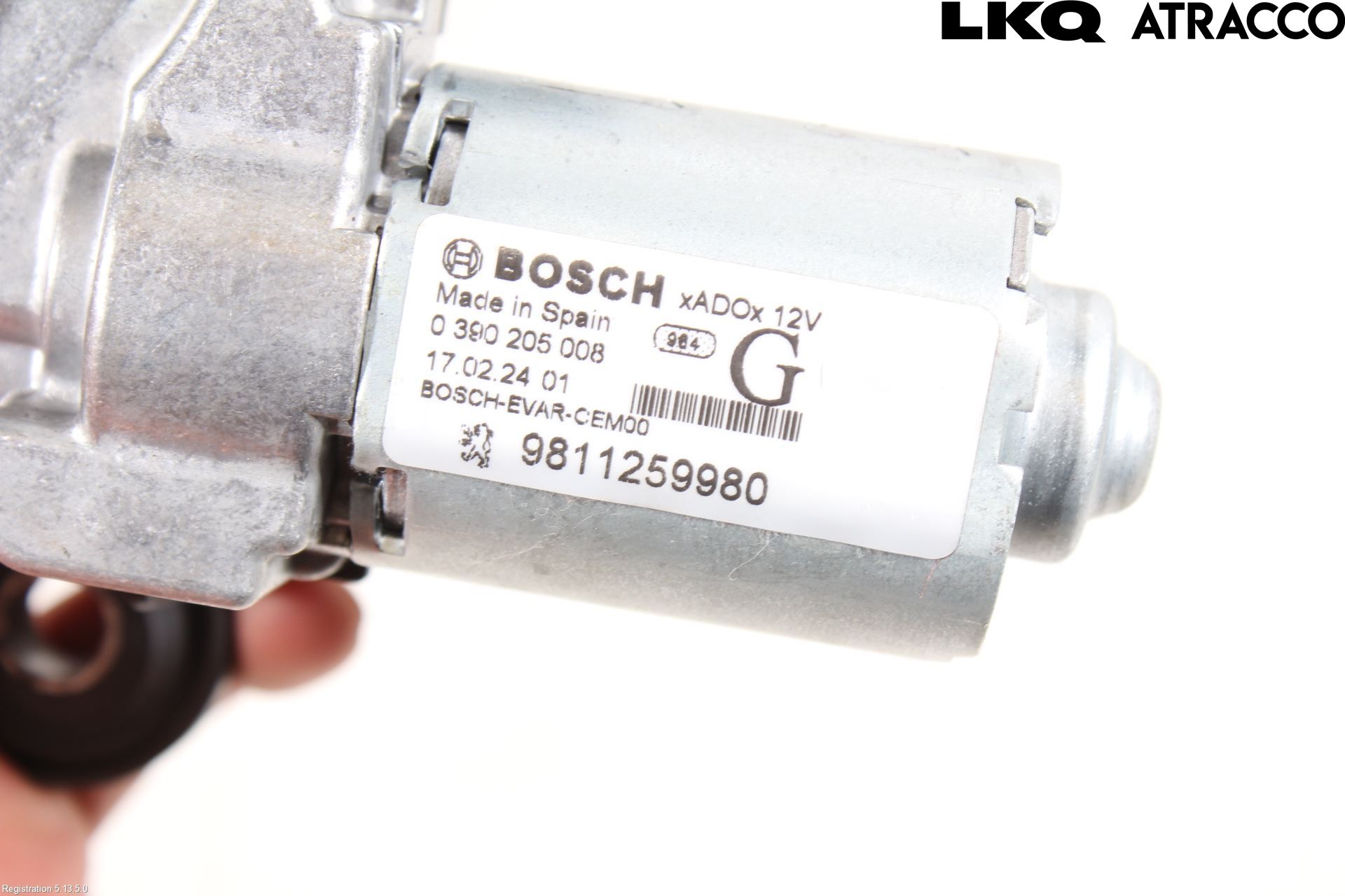 Citroen C3 AIRCROSS 18-23 Torkarmotor Baklucka
