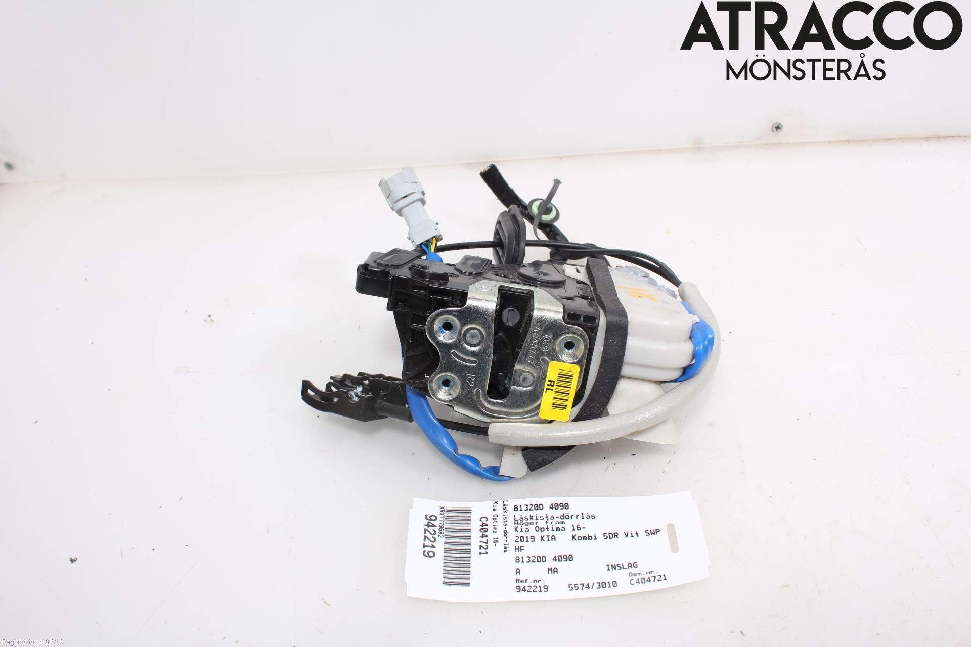 Kia OPTIMA 16-20 Låskista-Dörrlås