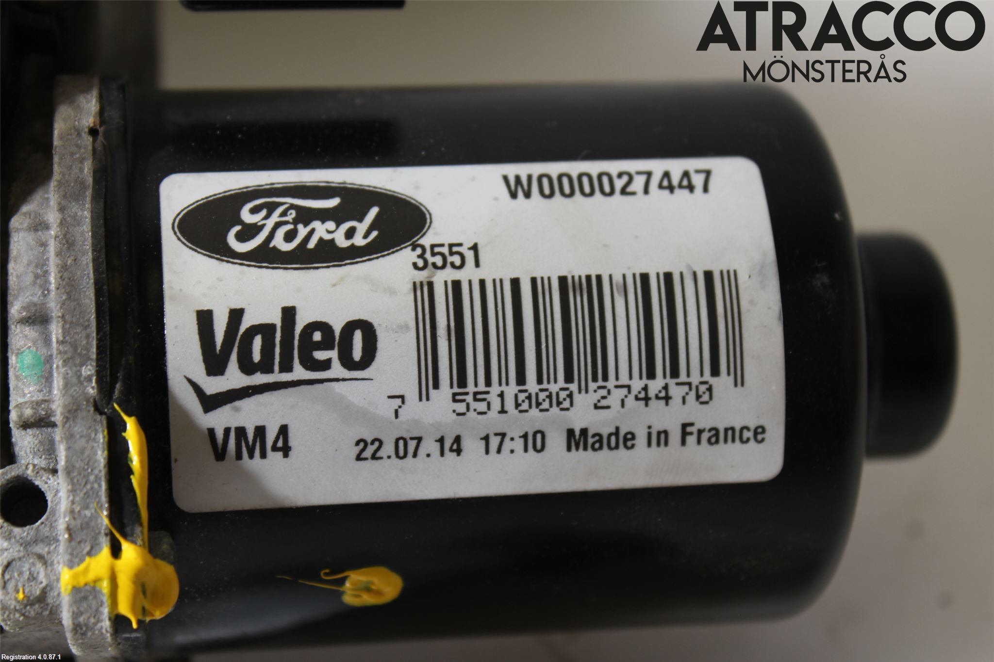 Ford KUGA 13-16 Torkarmotor Vindruta