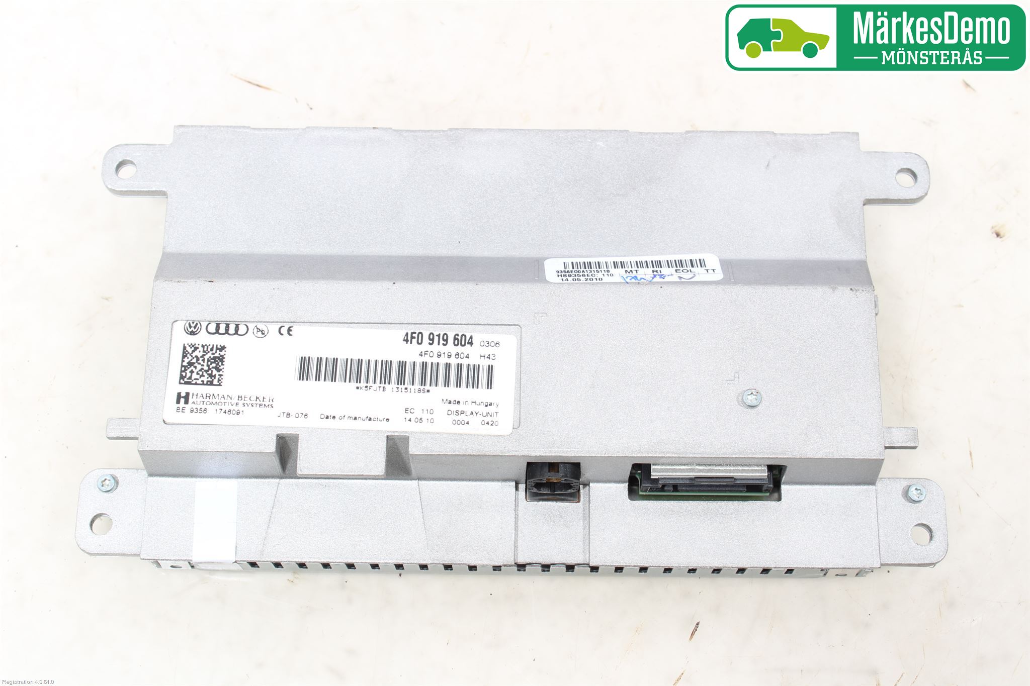 Audi A4/S4 08-11 Multifunktionsdisplay