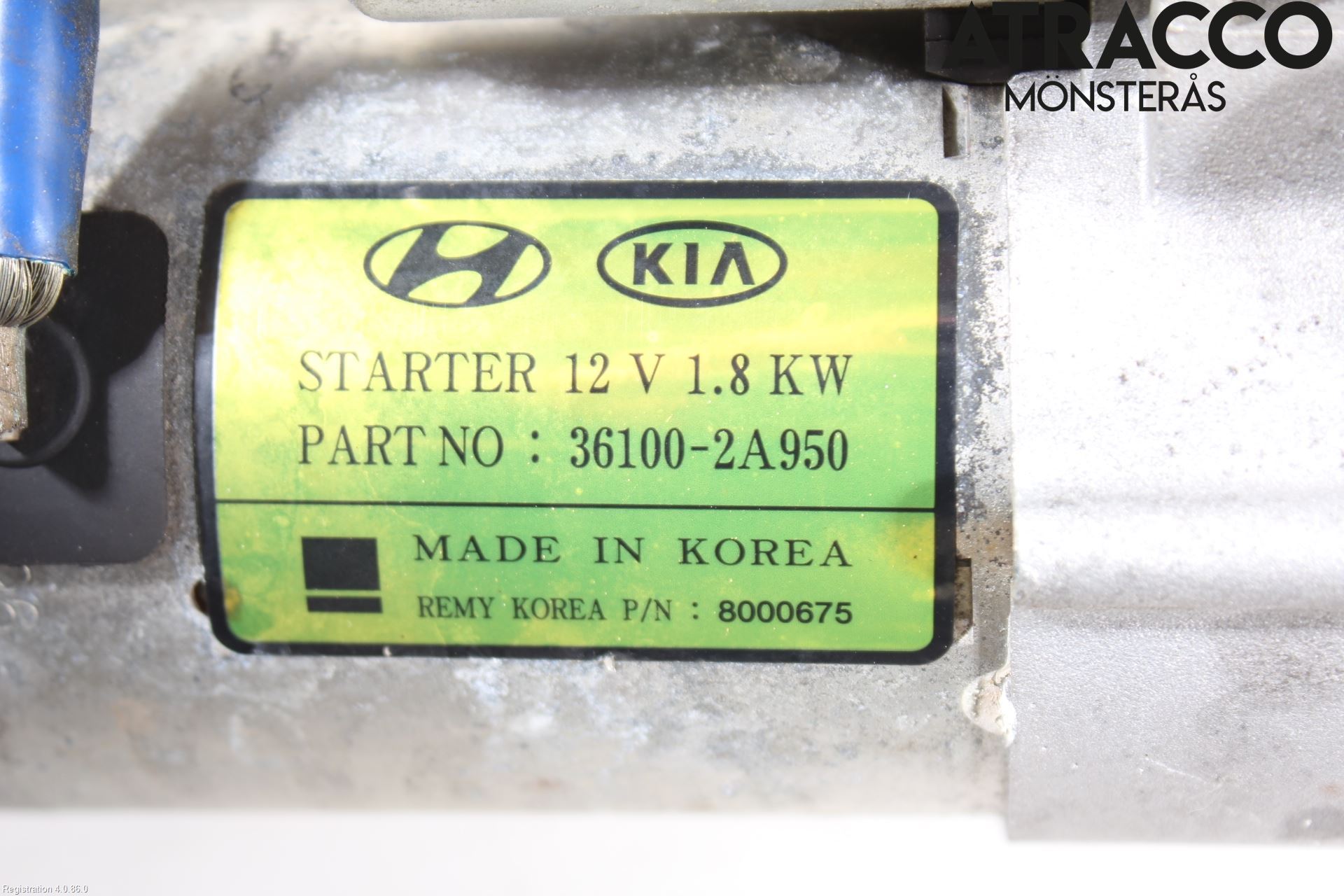 Kia OPTIMA 16-20 Startmotor Diesel
