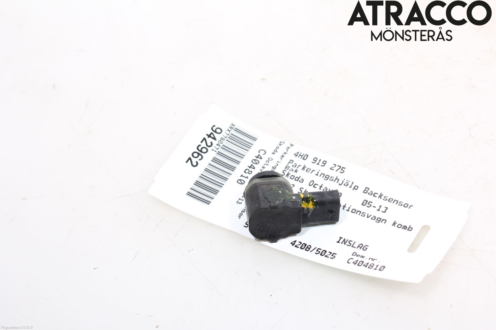 Skoda OCTAVIA (1Z) 05-13 Parkeringshjälp Backsensor