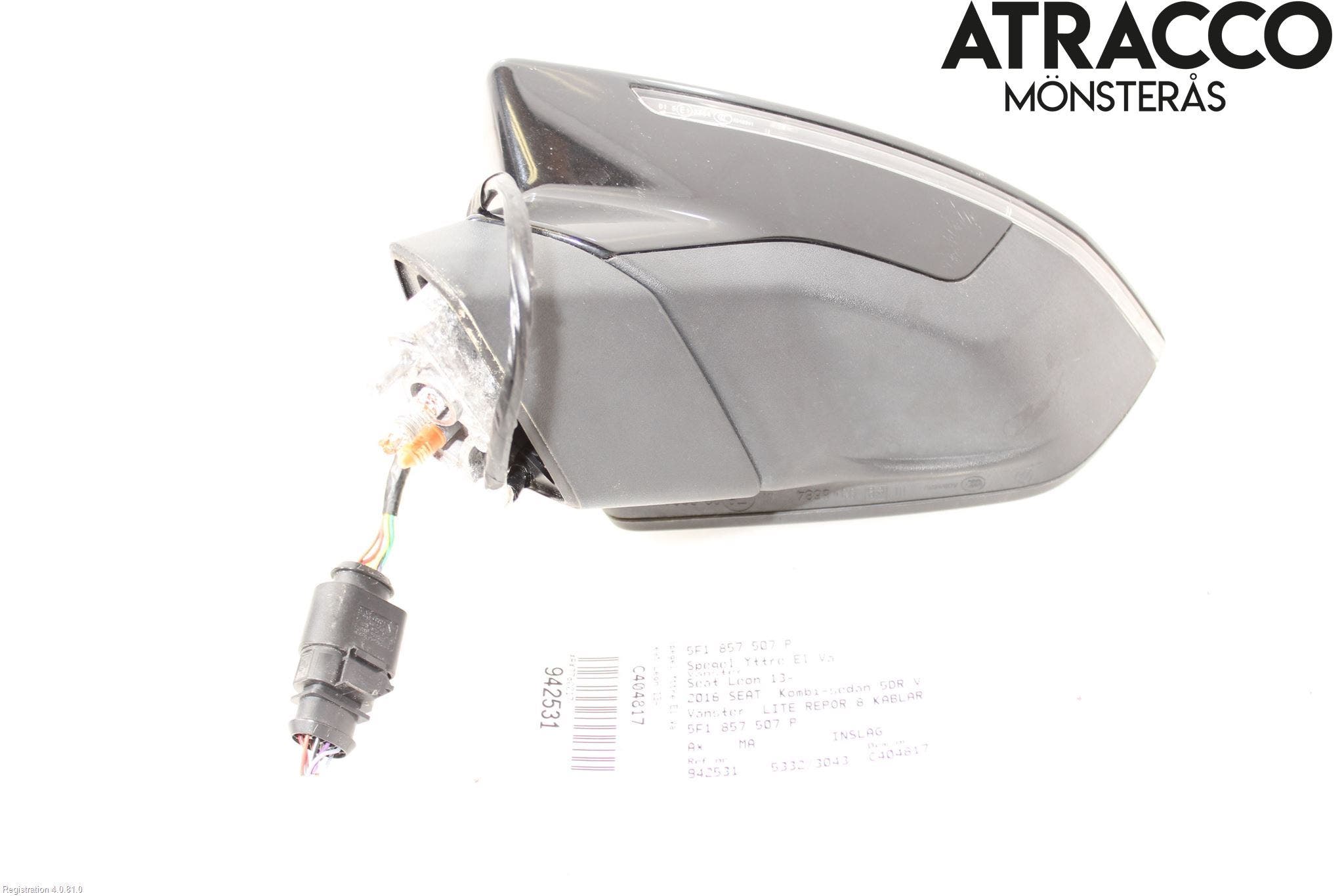 Seat LEON 13-20 Spegel Yttre El Vä