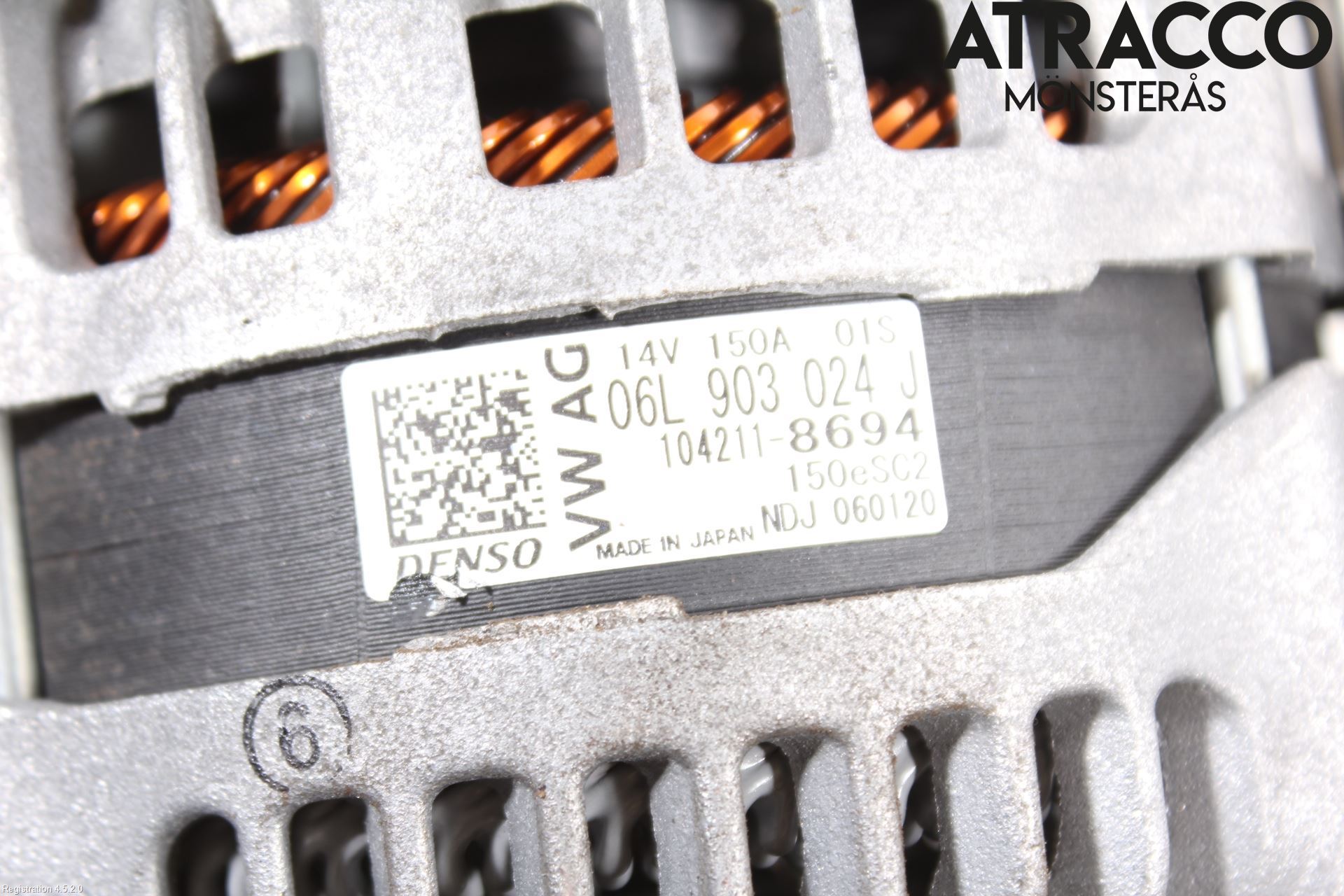 Audi A4/S4 B9 16-19 Generator