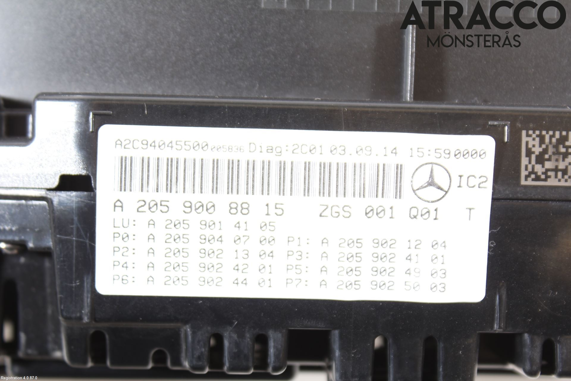 Mercedes-Benz MB C-KLASS (W205) 14-21 Instrument Komb