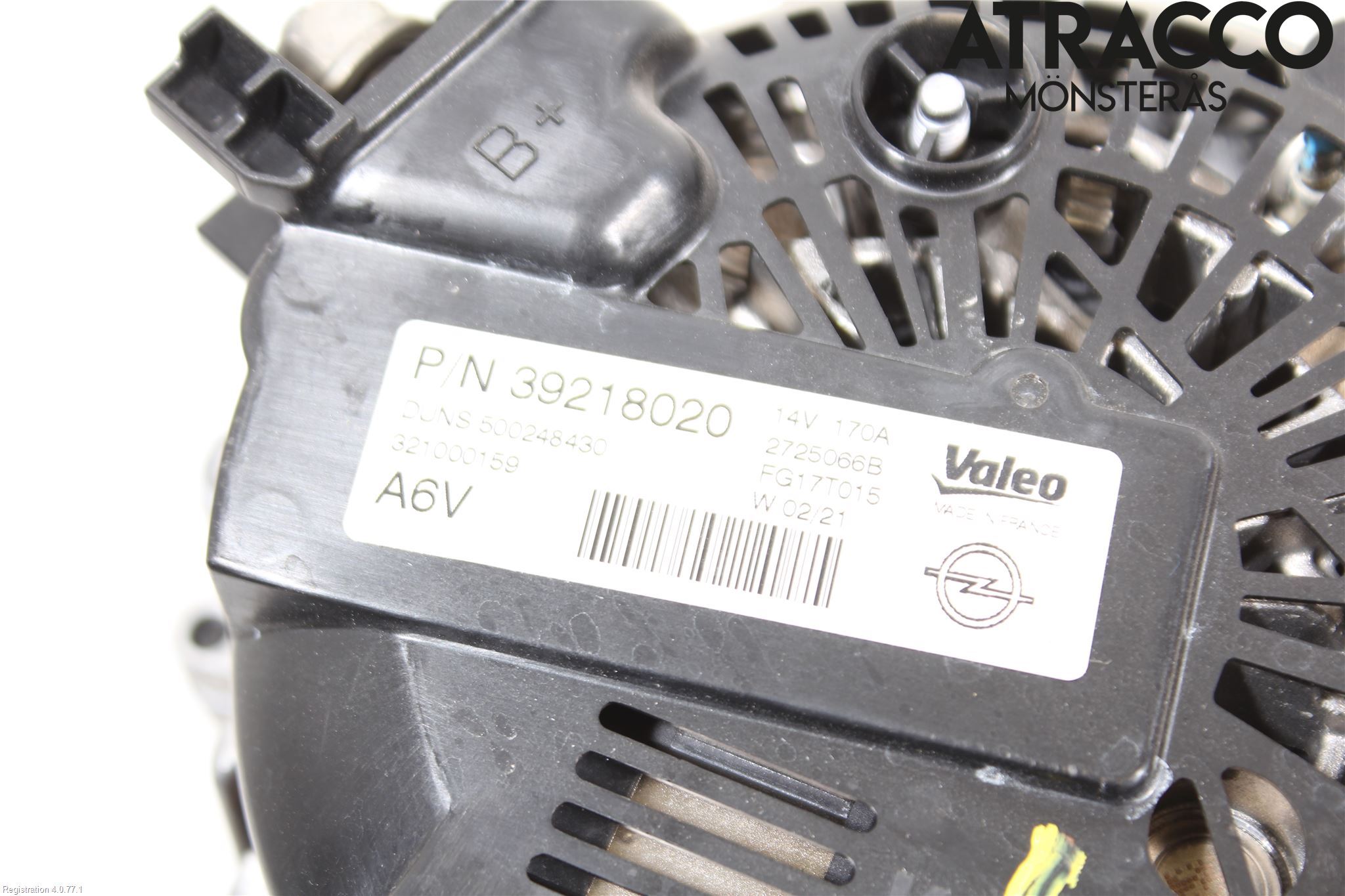 Opel ASTRA K 16-22 Generator