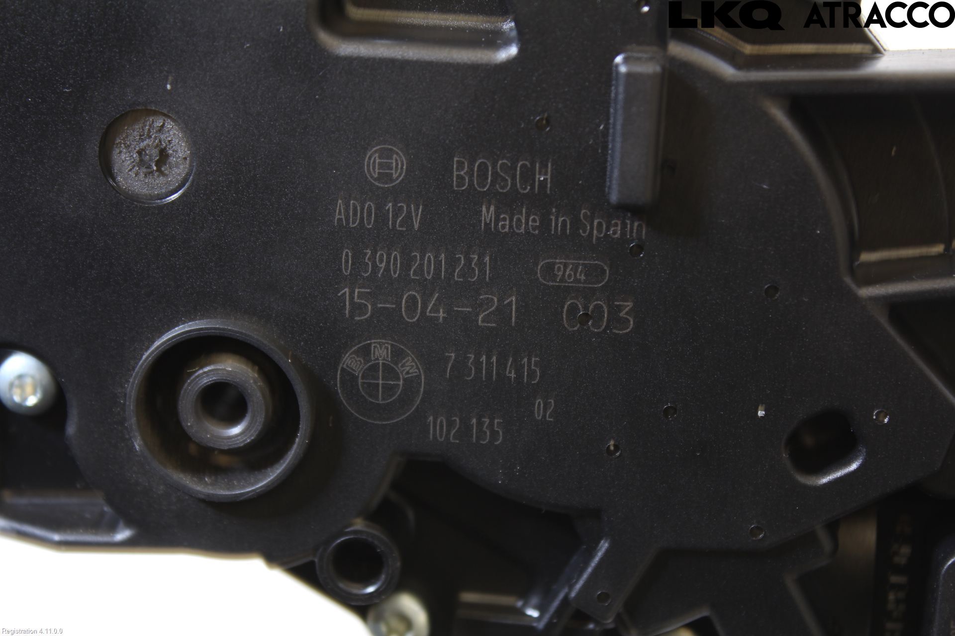 BMW 3 F30/F31/F80 12-19 Torkarmotor Baklucka